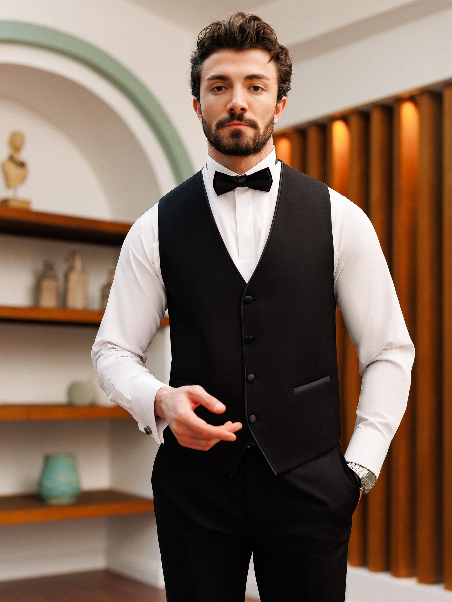 Black Slim-Fit Tuxedo 3-Piece