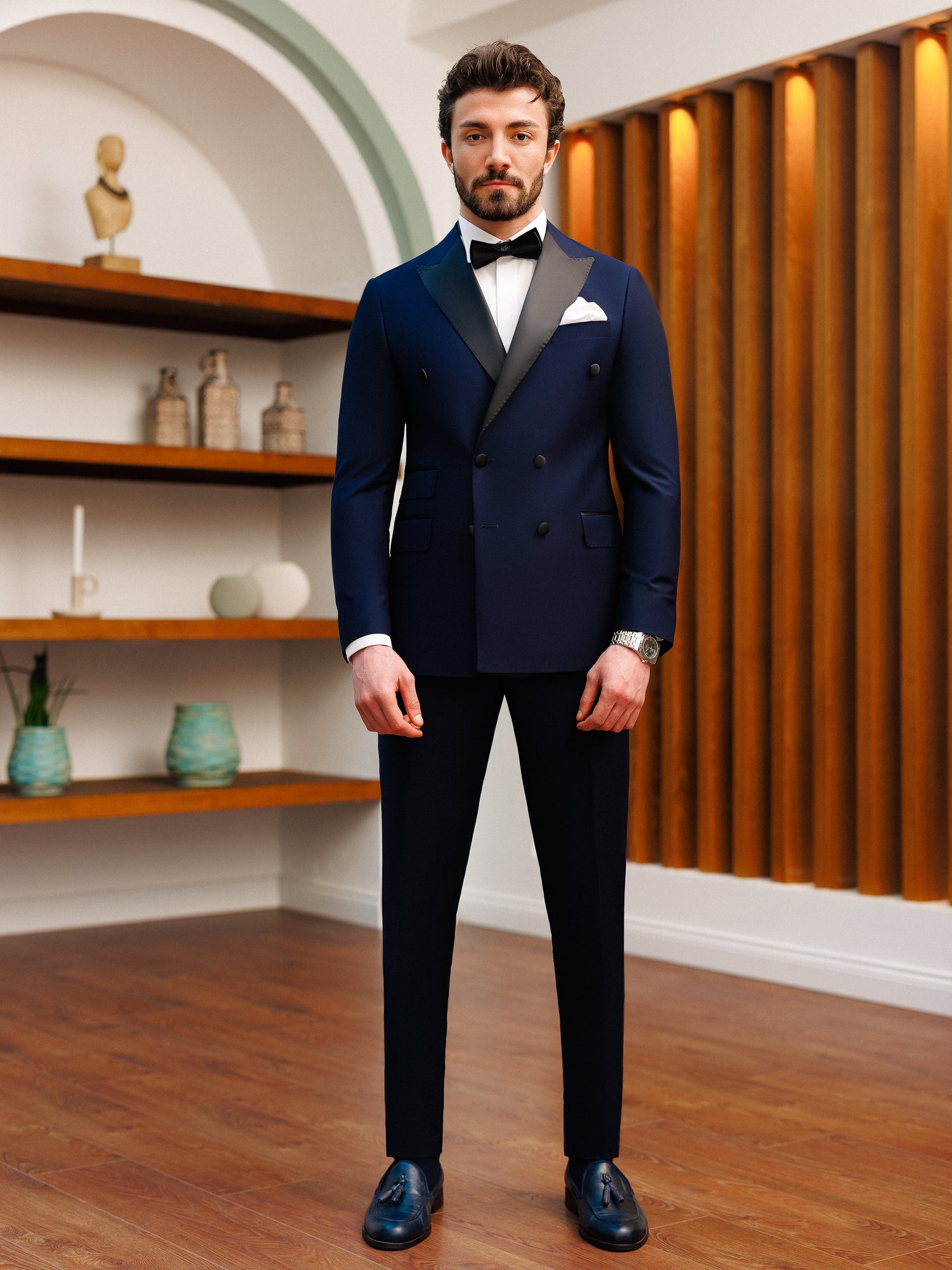 Navy Double Breasted Tuxedo 2-Piece