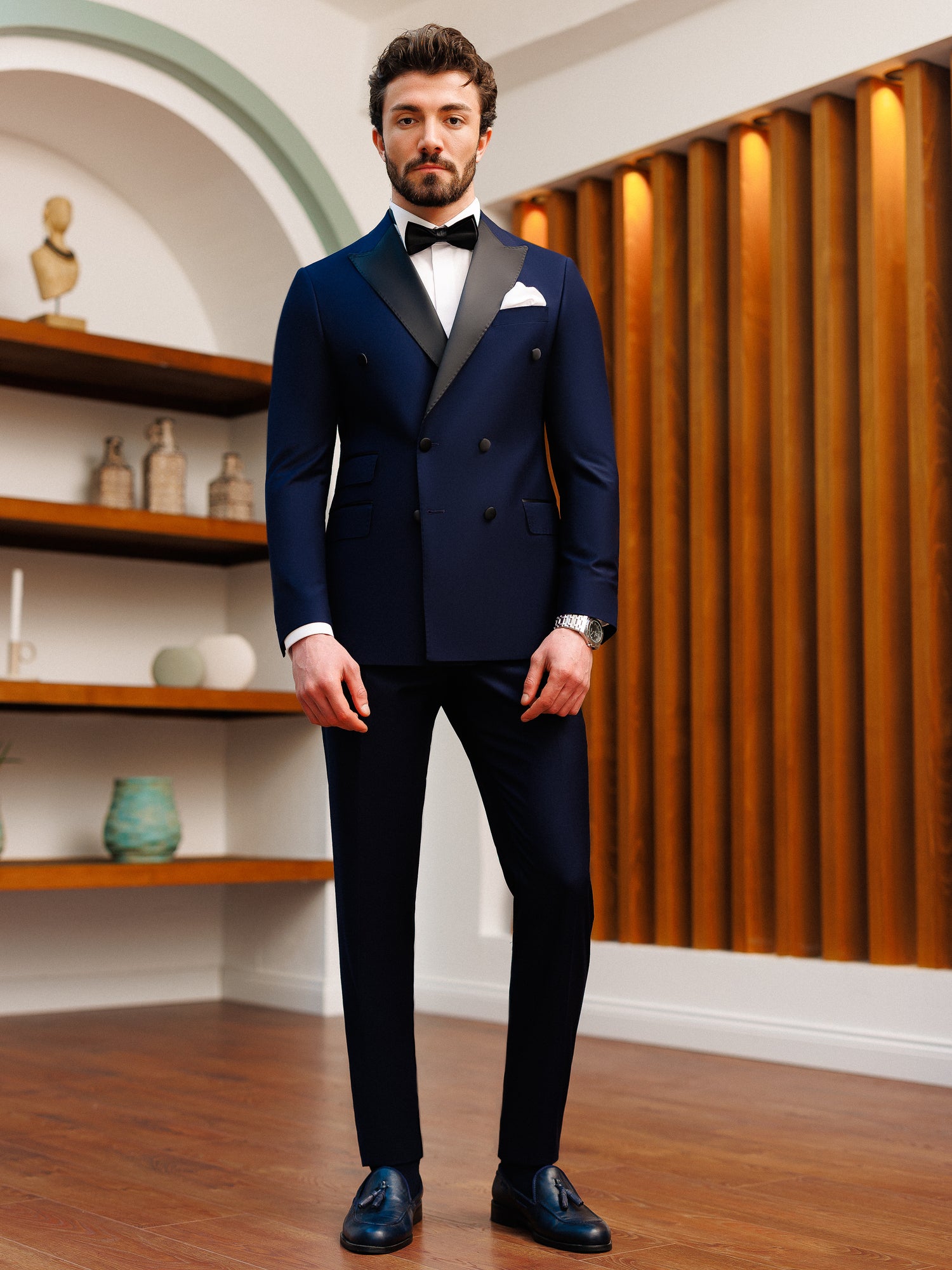 Navy Double Breasted Tuxedo 2-Piece