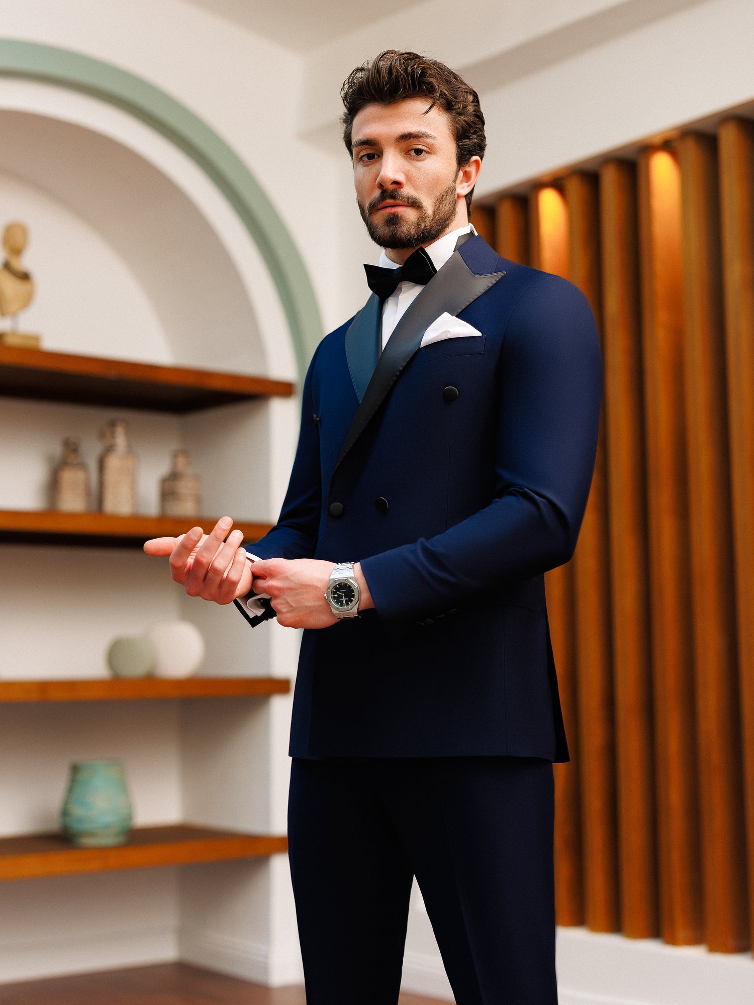 Navy Double Breasted Tuxedo 2-Piece