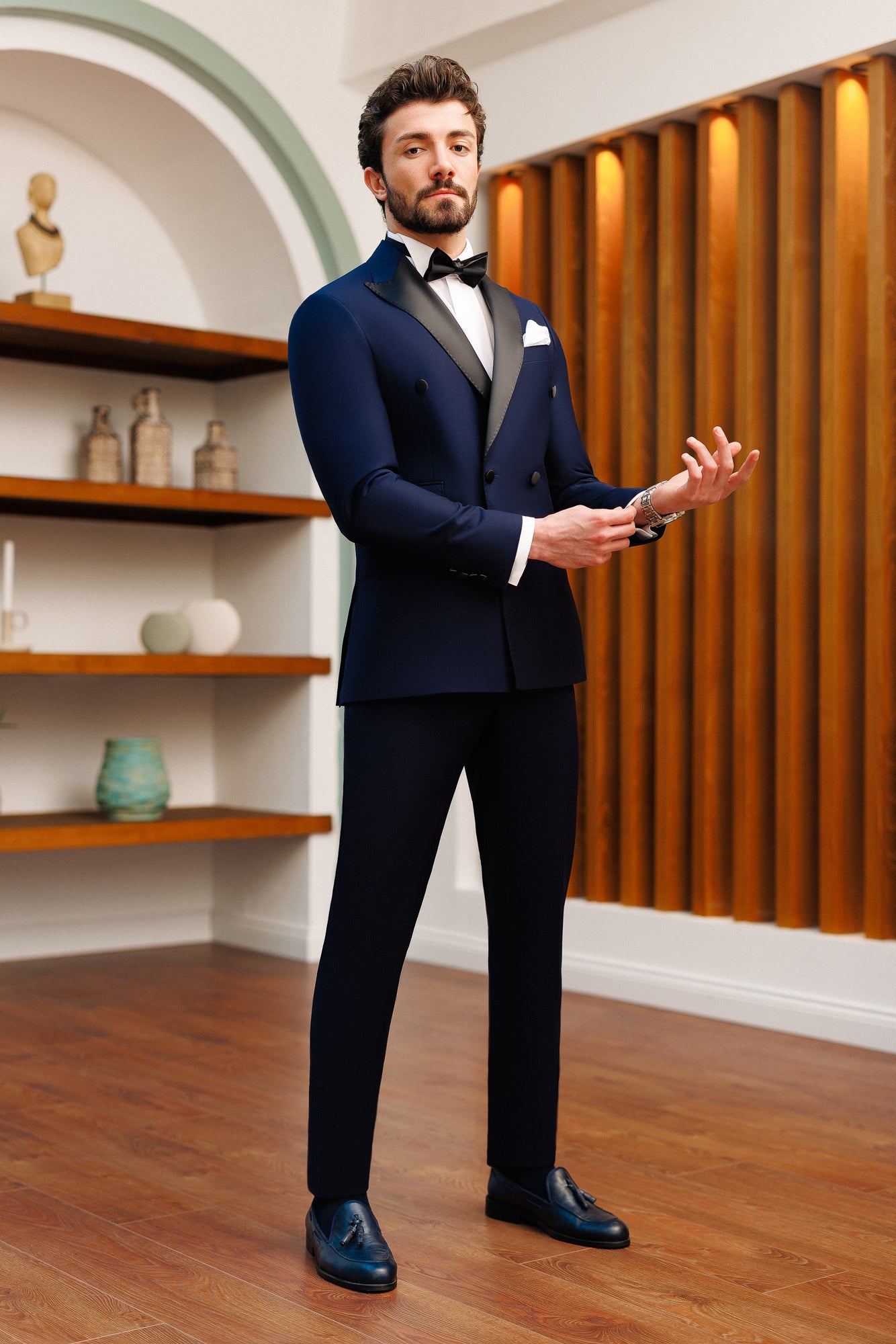 Navy Double Breasted Tuxedo 2-Piece