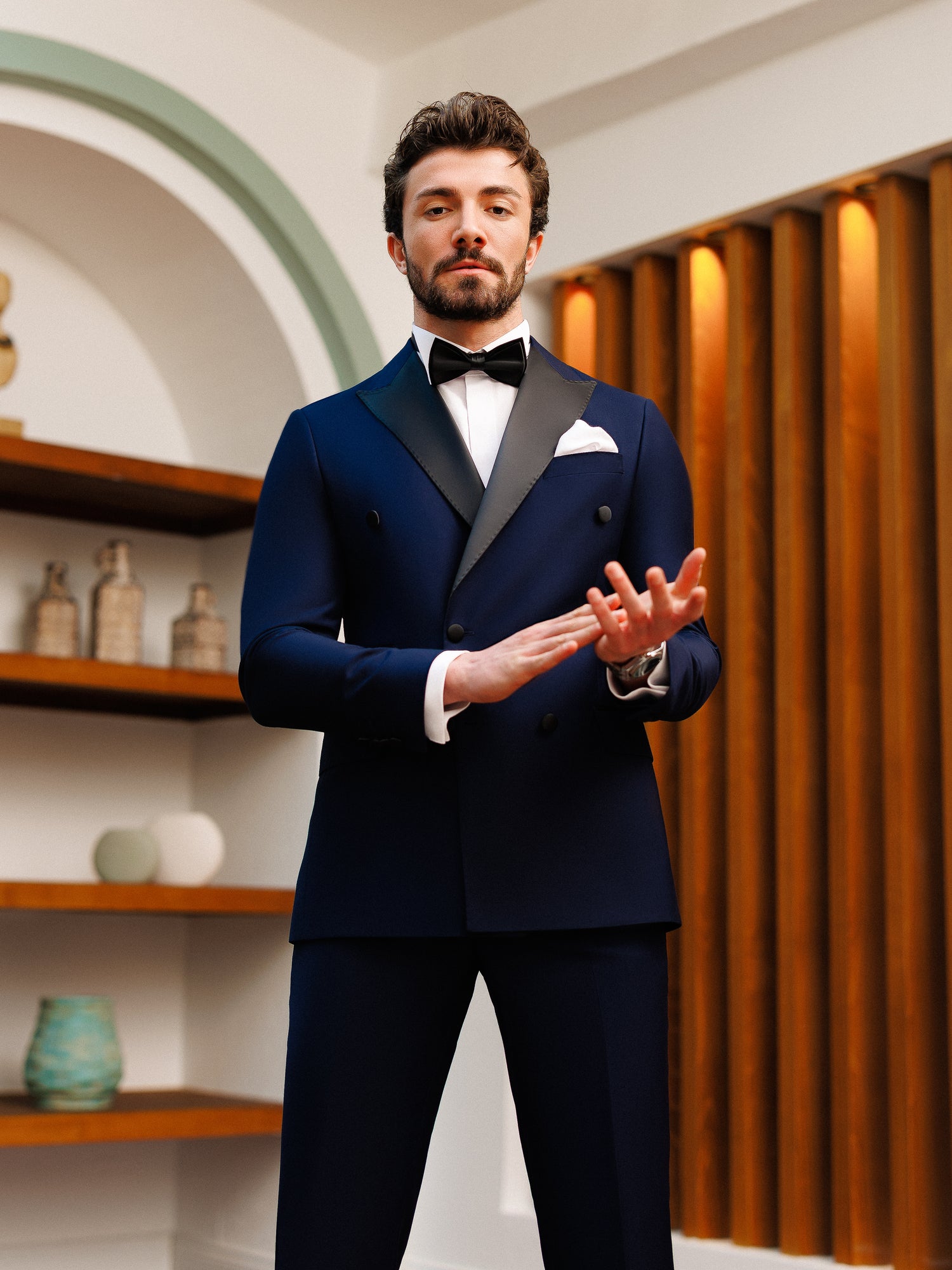 Navy Double Breasted Tuxedo 2-Piece