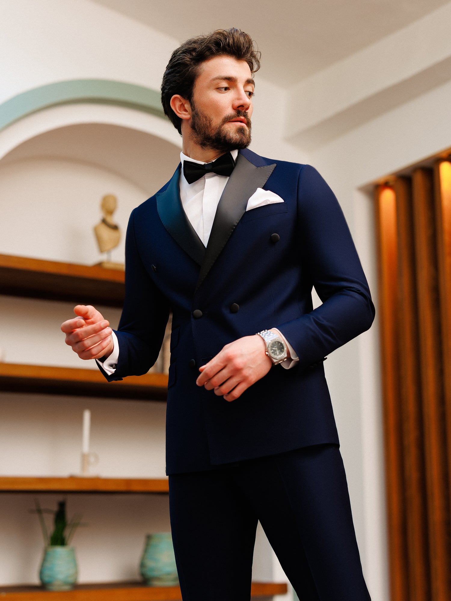 Navy Double Breasted Tuxedo 2-Piece