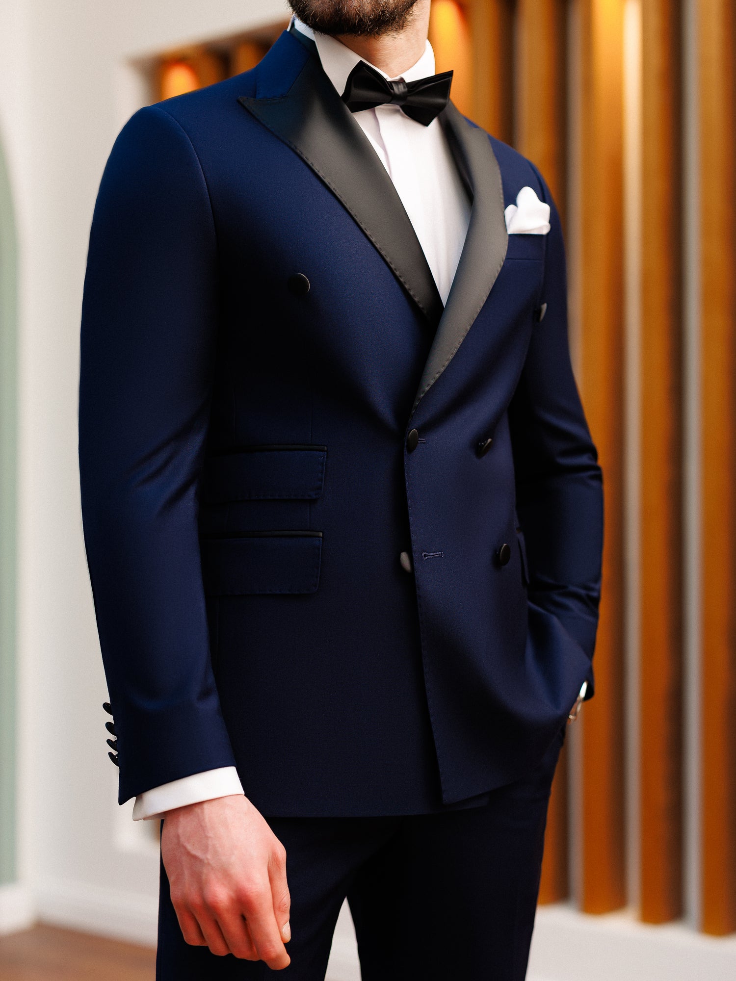 Navy Double Breasted Tuxedo 2-Piece