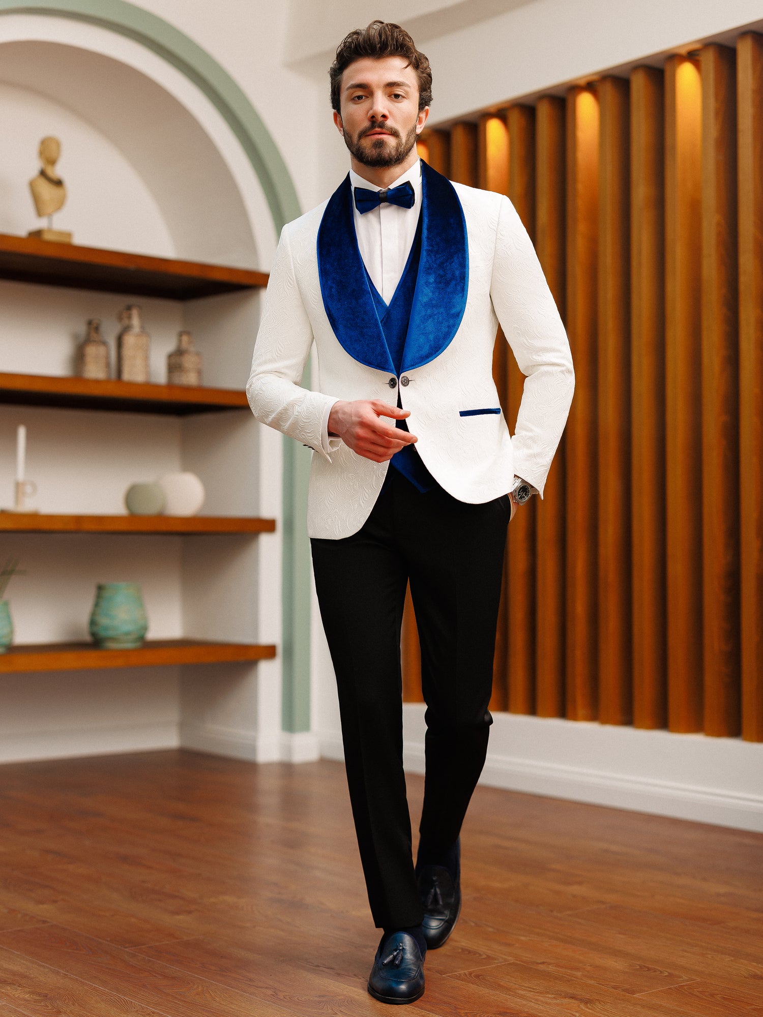 White Slim-Fit Tuxedo 3-Piece