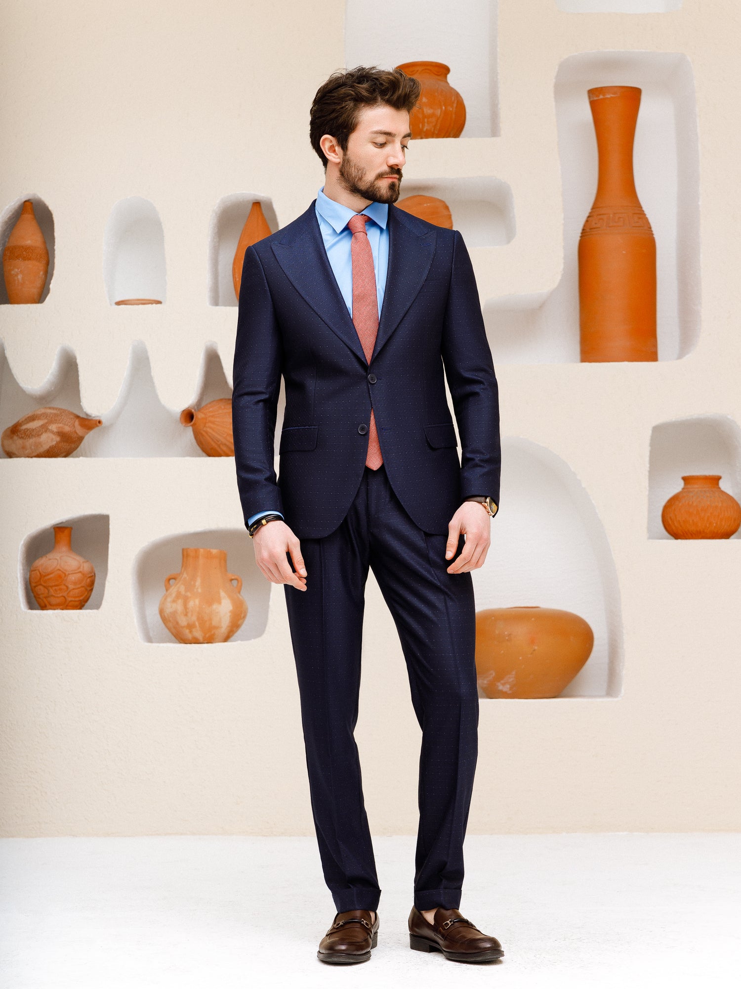 Navy Slim-Fit Suit 2-Piece