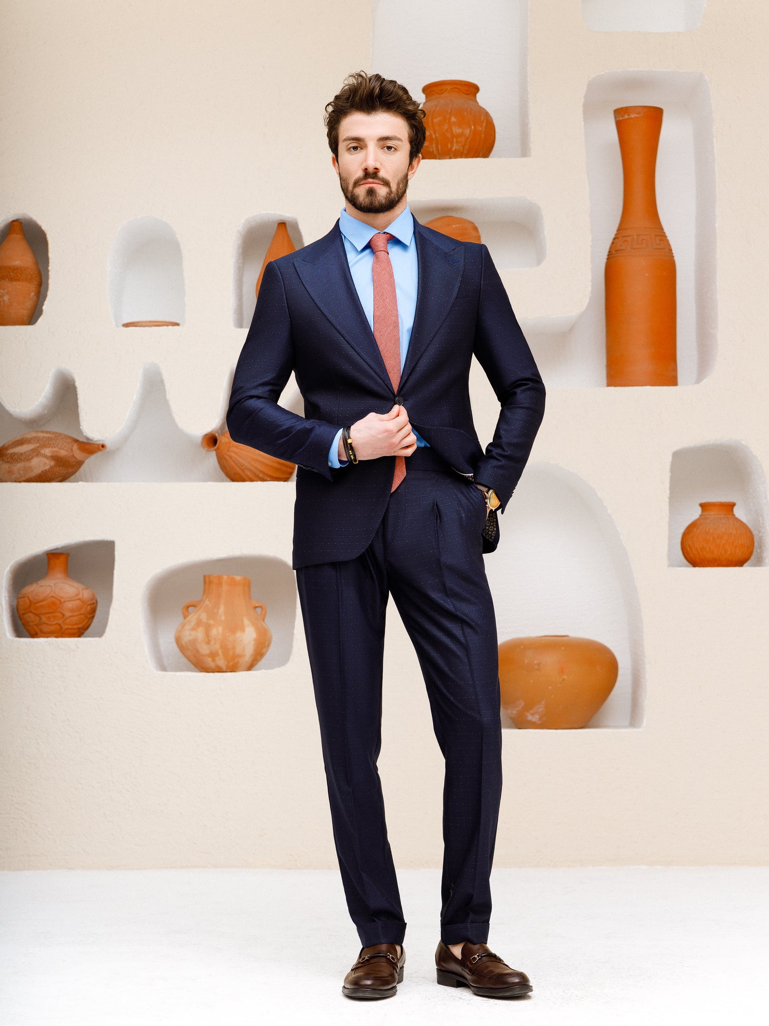 Navy Slim-Fit Suit 2-Piece