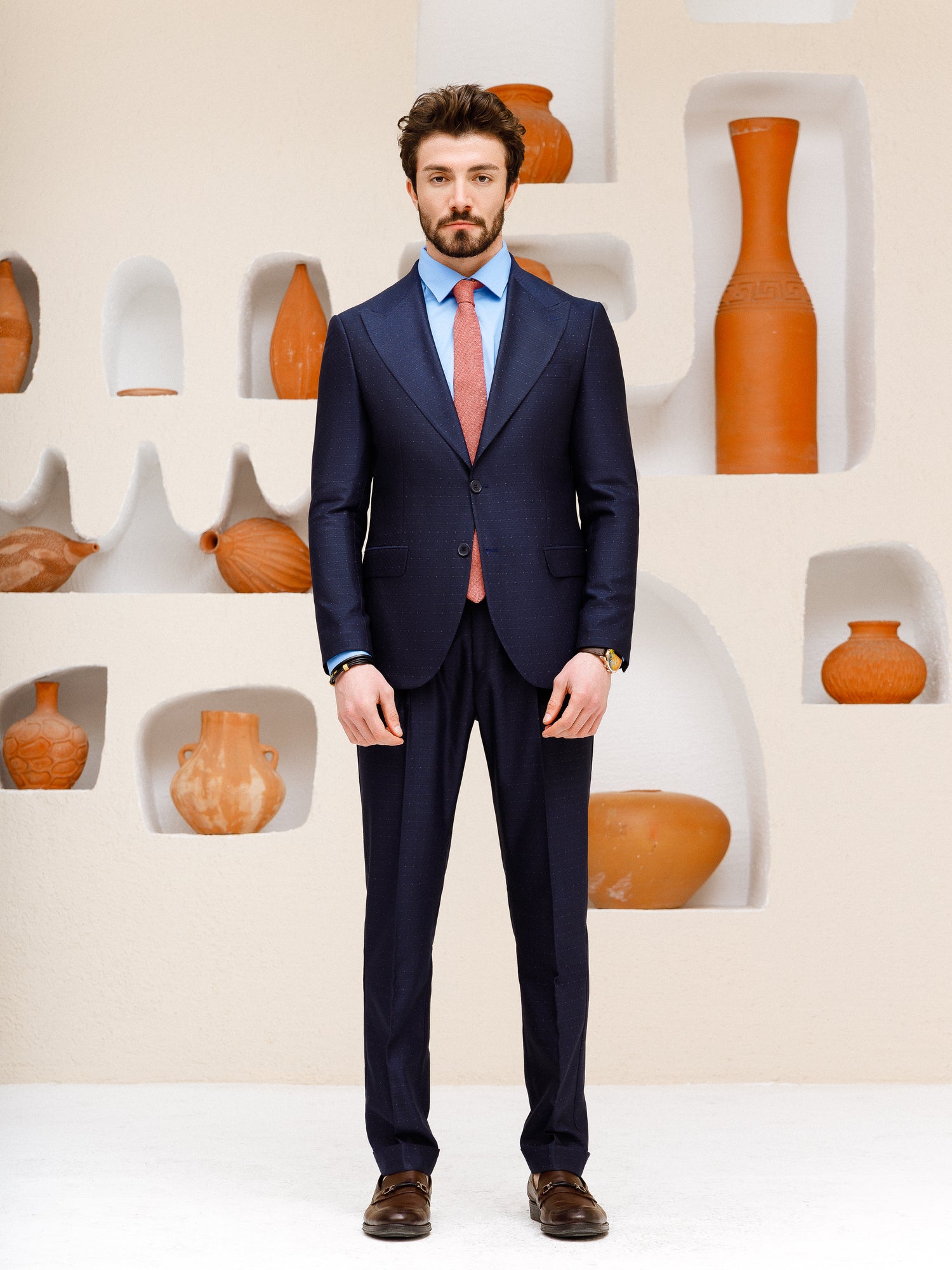 Navy Slim-Fit Suit 2-Piece