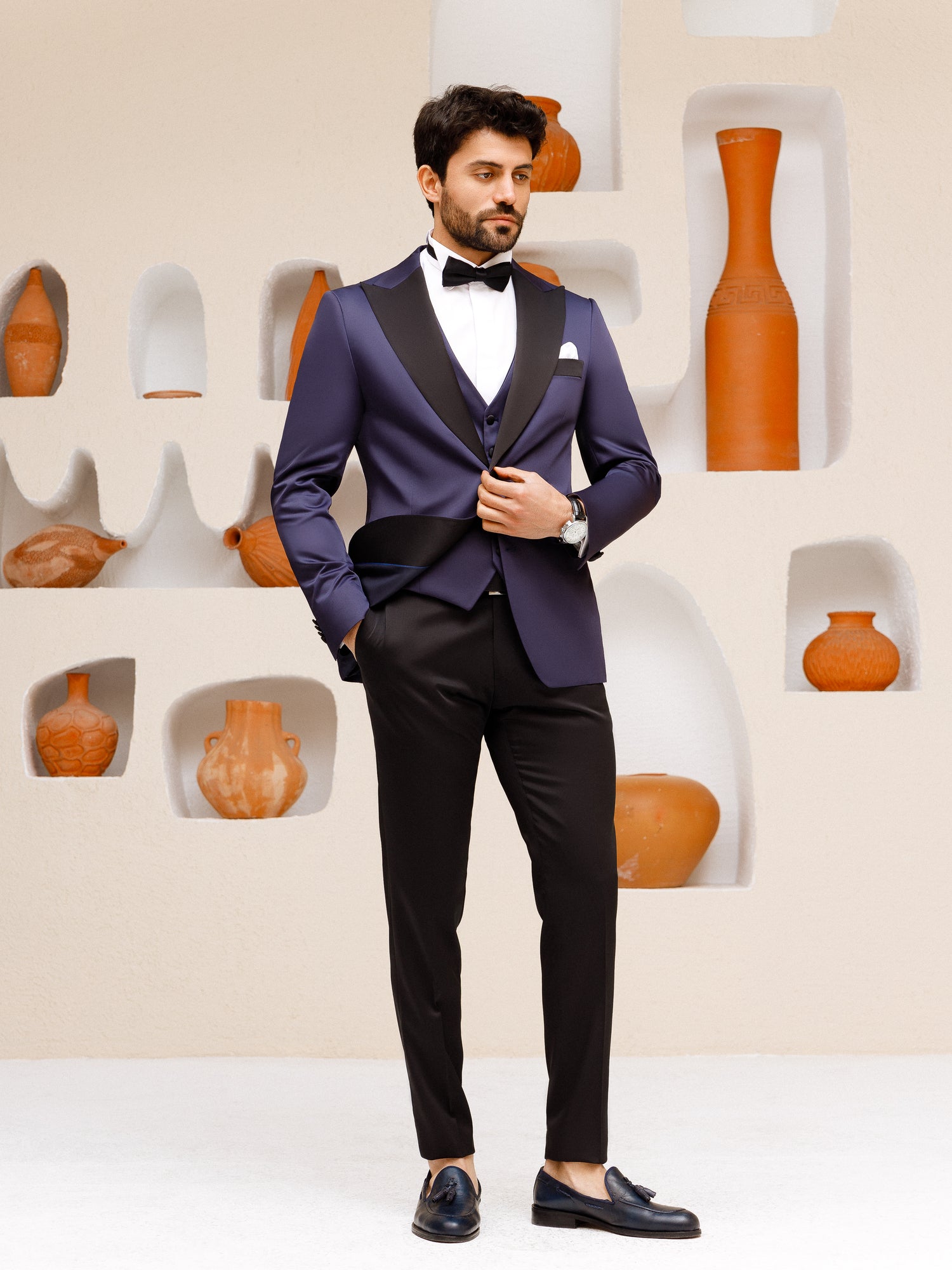 Navy Slim-Fit Tuxedo 3-Piece