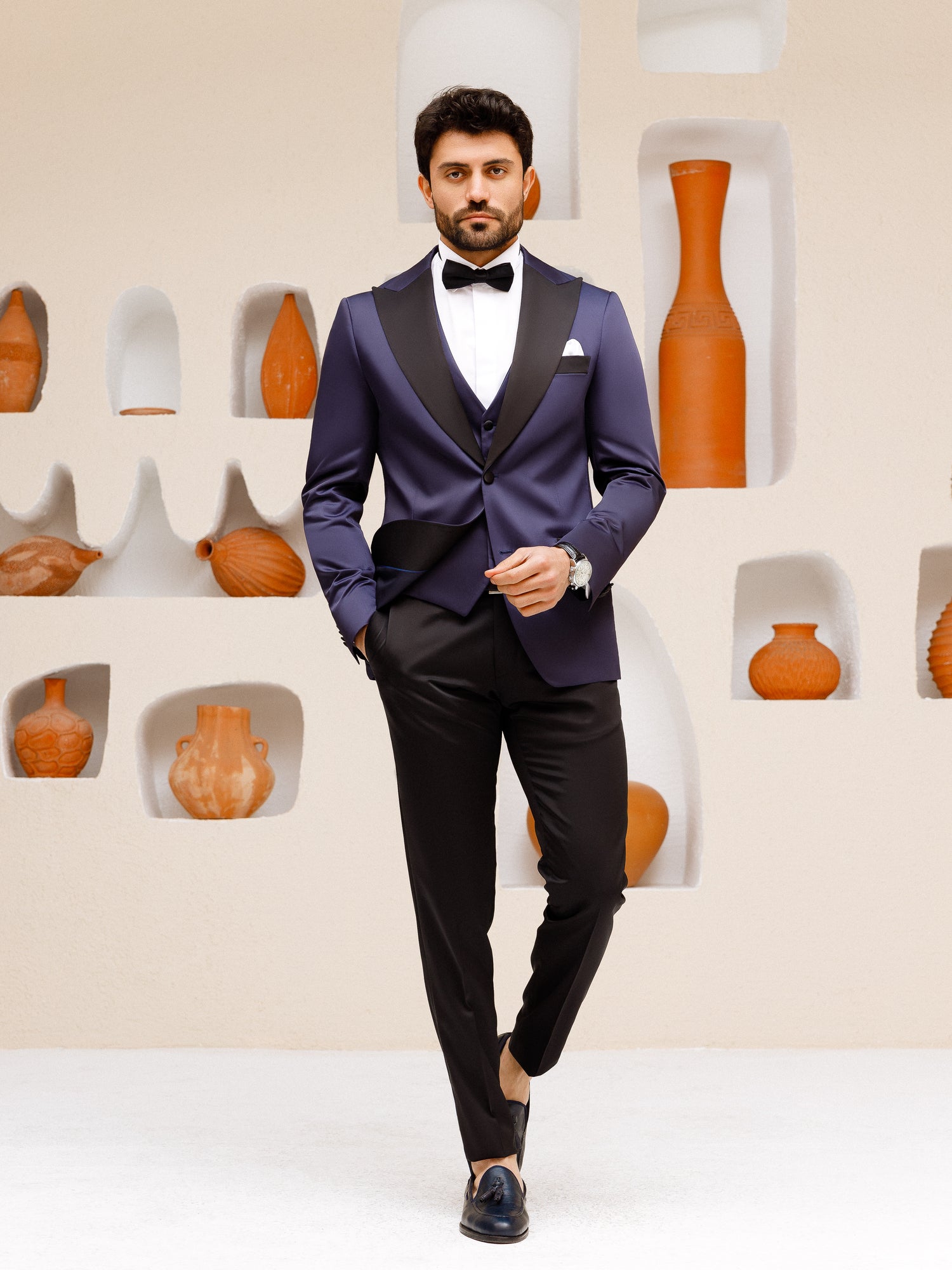 Navy Slim-Fit Tuxedo 3-Piece