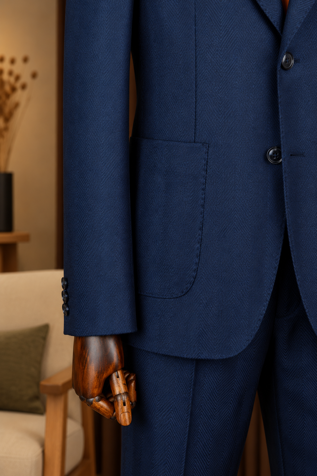 Navy Single Breasted Suit 2-Piece