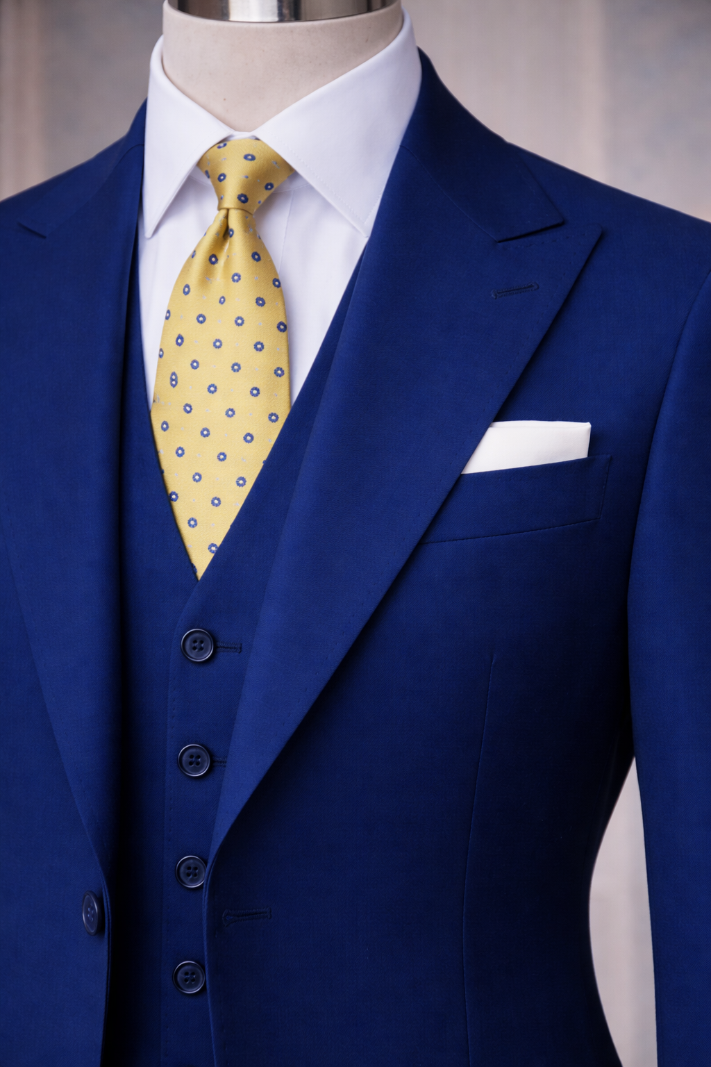 Navy Slim-Fit Suit 3-Piece