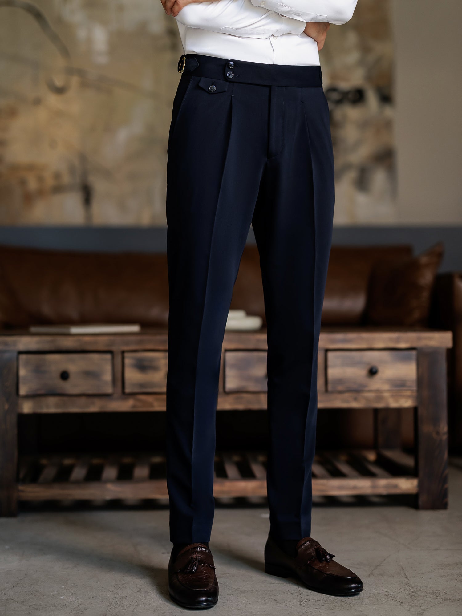 Navy Double Breasted Suit 2-Piece