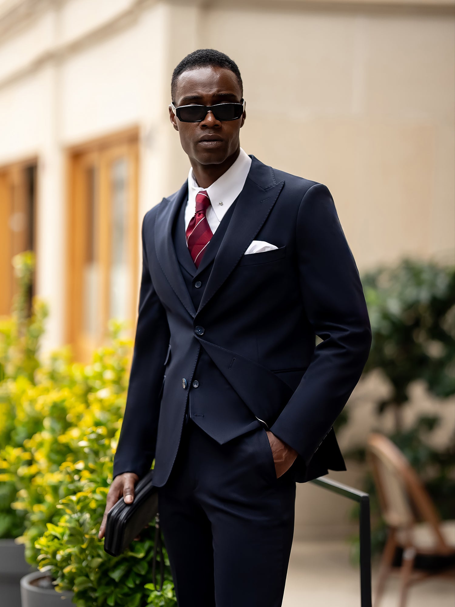 Navy Slim-Fit Suit 3-Piece