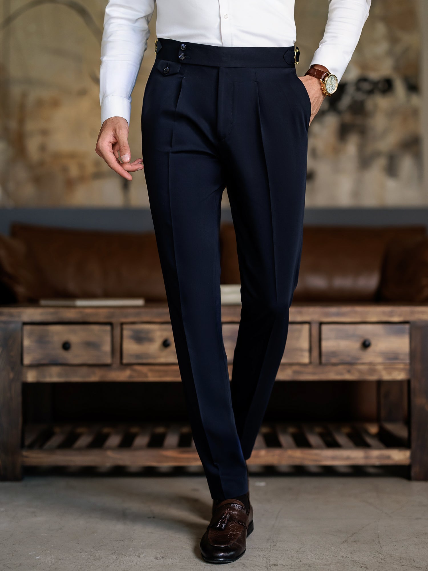 Navy Double Breasted Suit 2-Piece