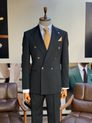 Black Double Breasted Suit 2-Piece