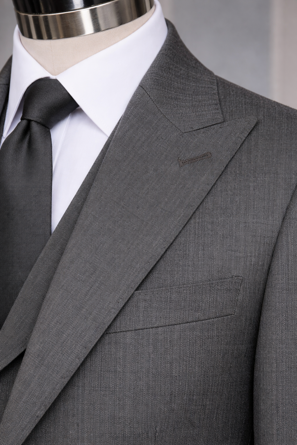 Grey Slim-Fit Suit 3-Piece