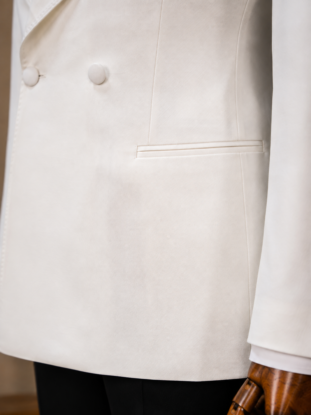 White Double Breasted Tuxedo 2-Piece