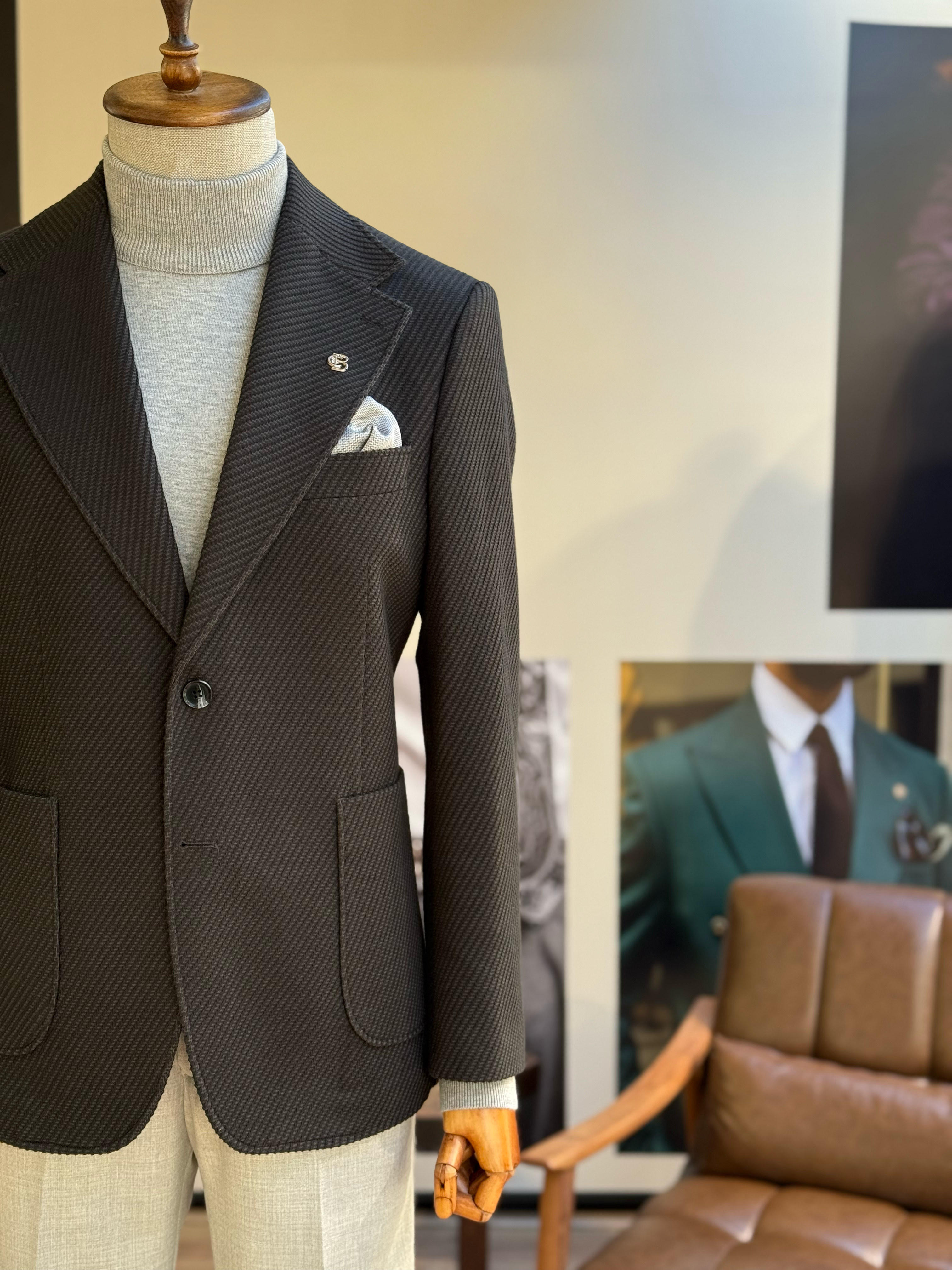 Black Single Breasted Blazer