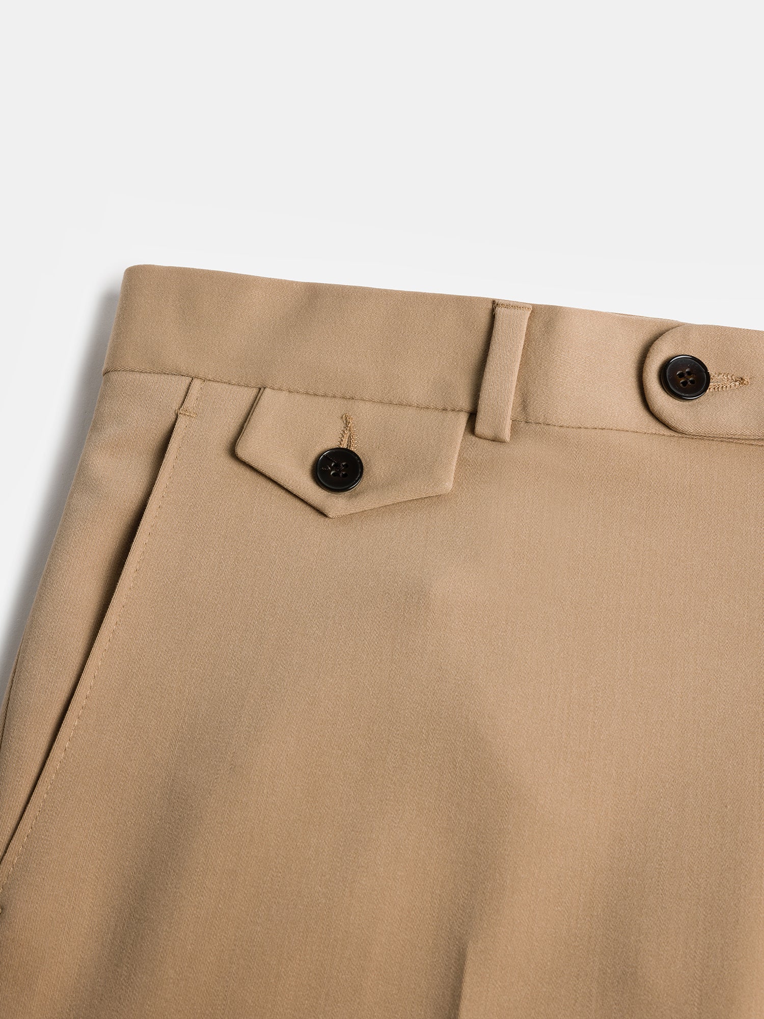 Donazi Camel High Waist Slim-Fit Pants