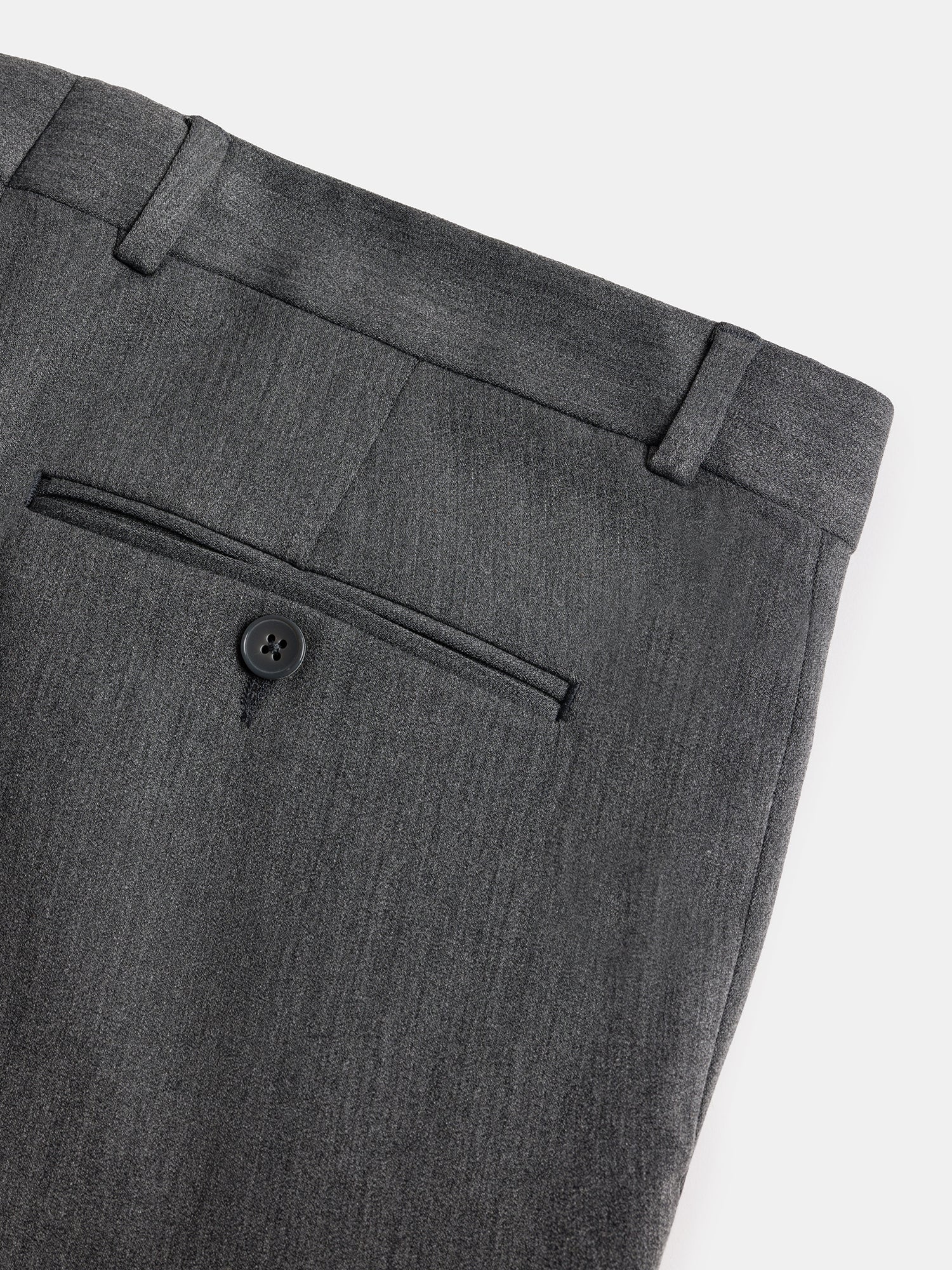 Donazi Grey High Waist Slim-Fit Pants