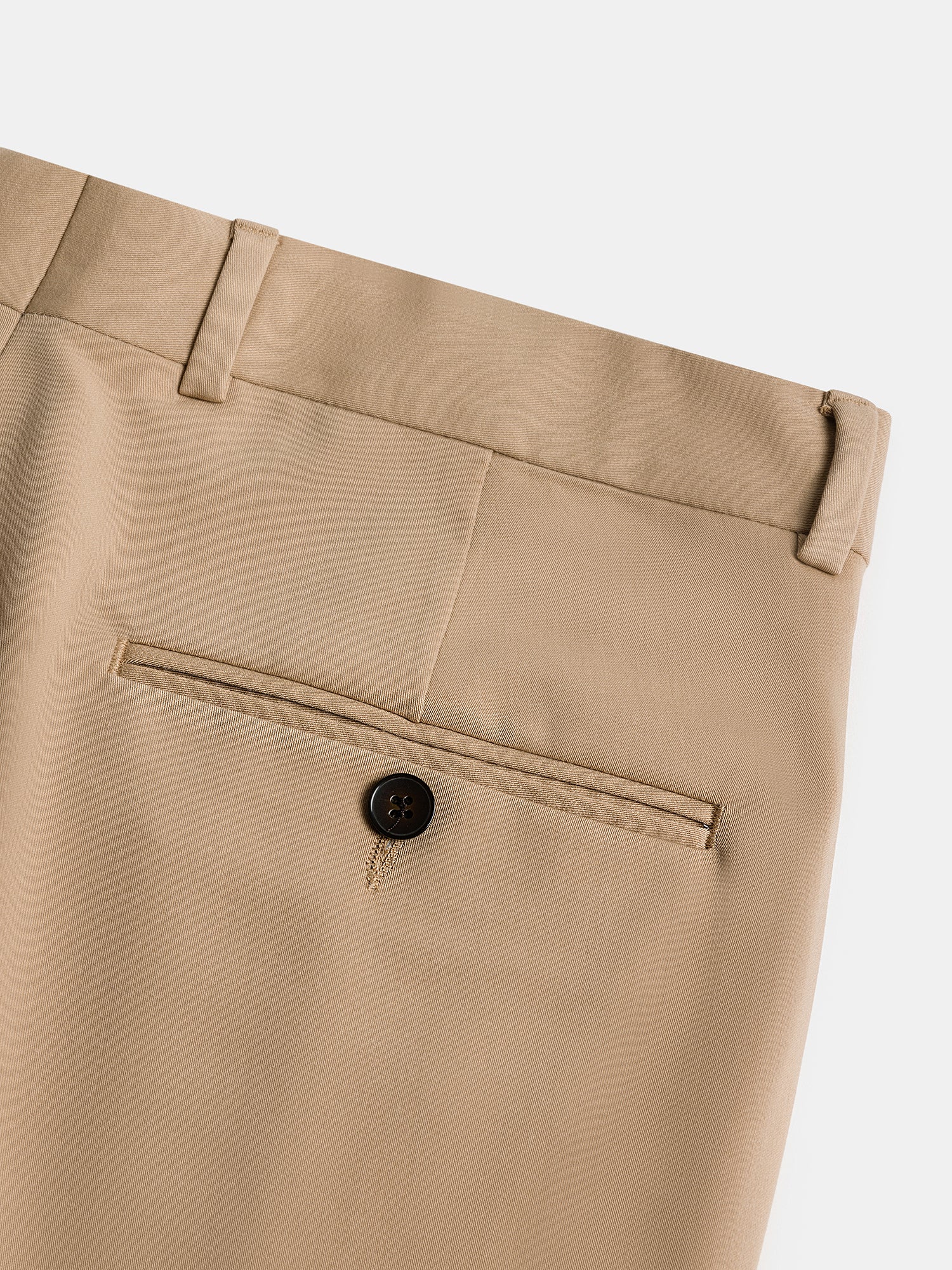 Donazi Camel High Waist Slim-Fit Pants