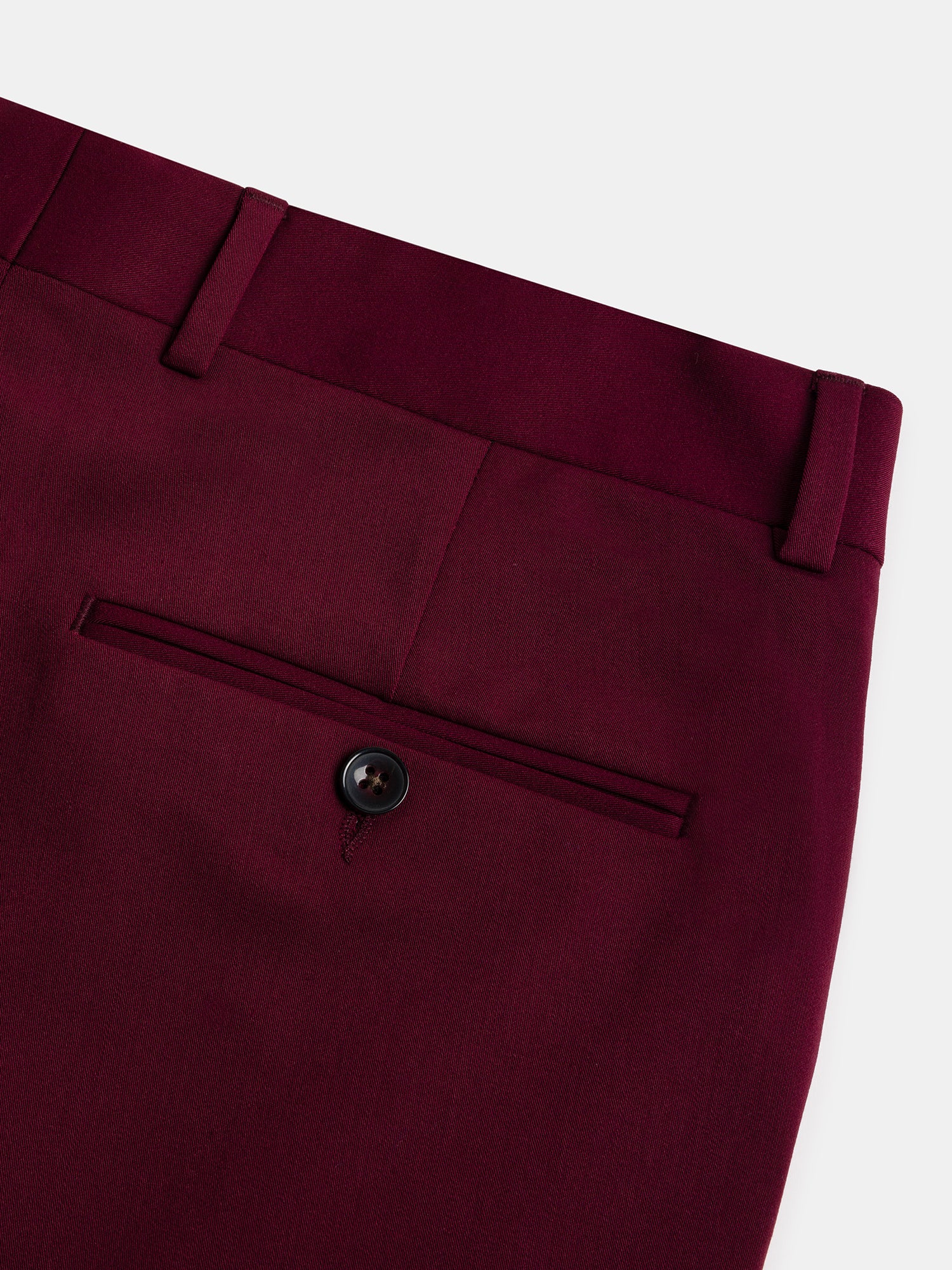 Donazi Bordeaux High Waist Slim-Fit Pants