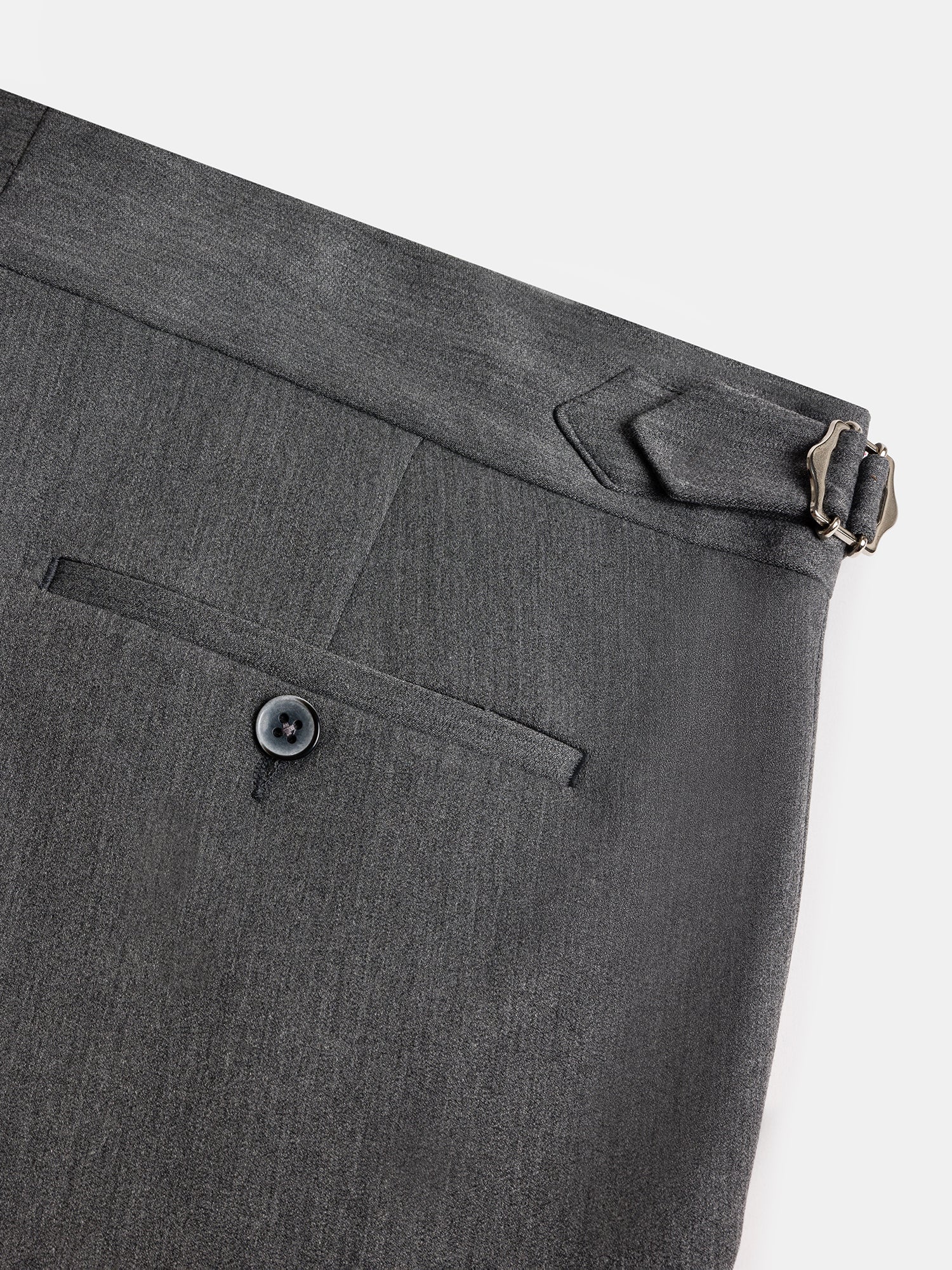 London Grey High Waist Slim-Fit Pants