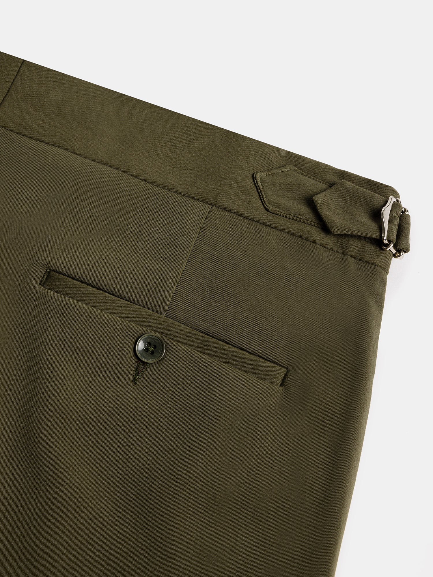 London Khaki High Waist Slim-Fit Pants