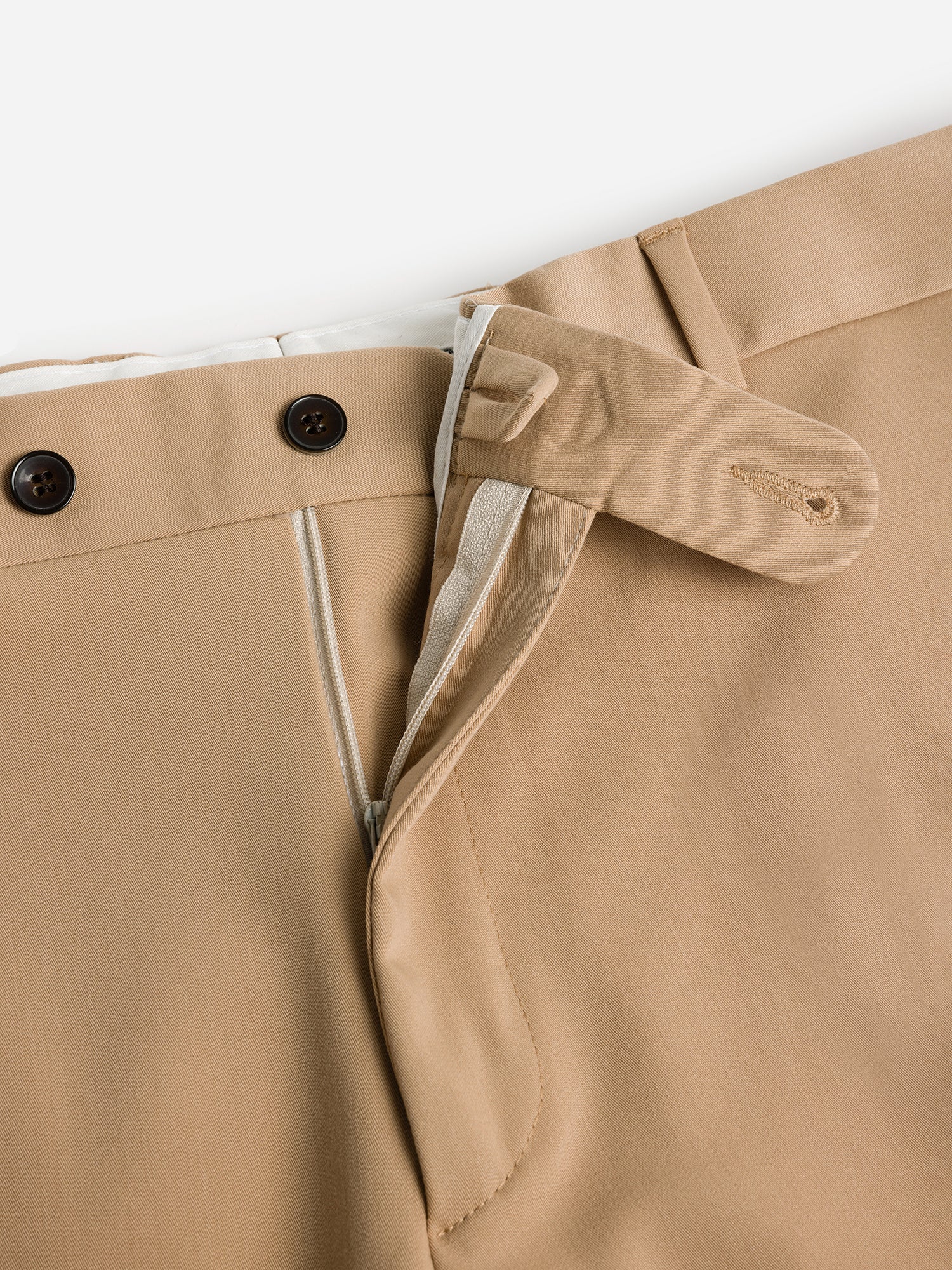 Donazi Camel High Waist Slim-Fit Pants