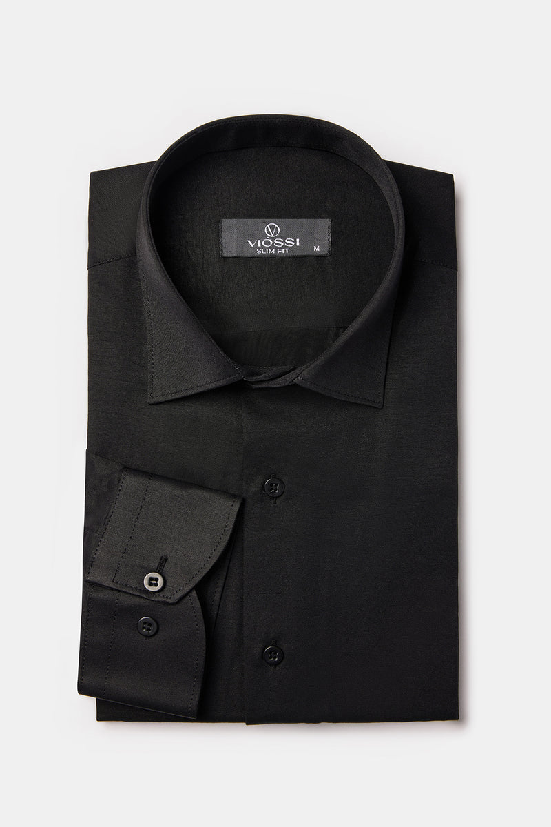 Black Slim-Fit Shirt