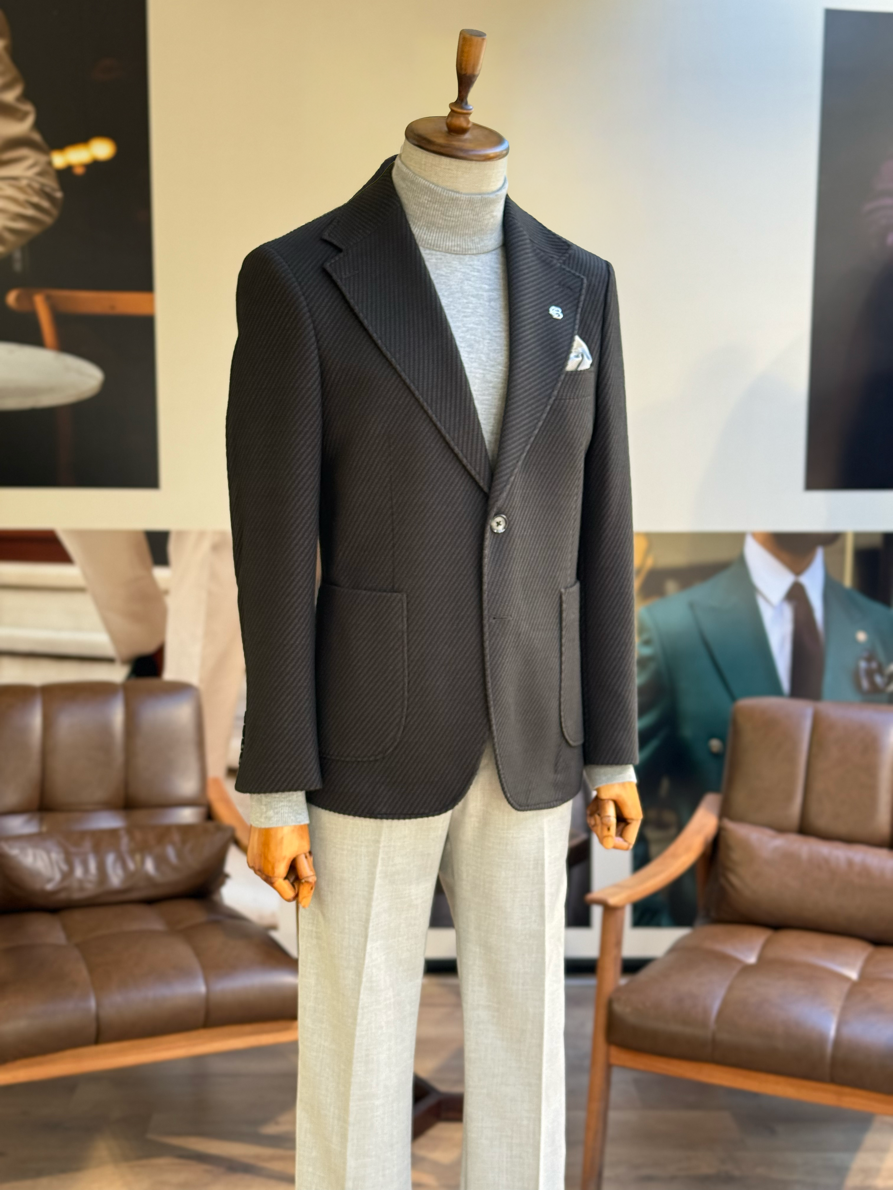 Black Single Breasted Blazer