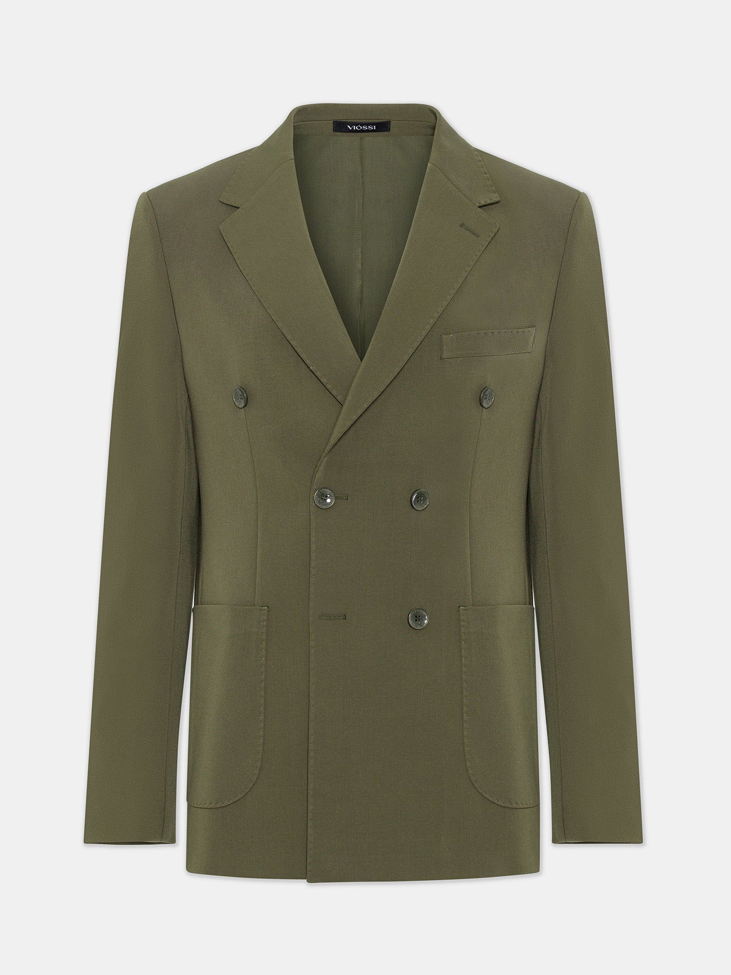 London Khaki Double Breasted Blazer