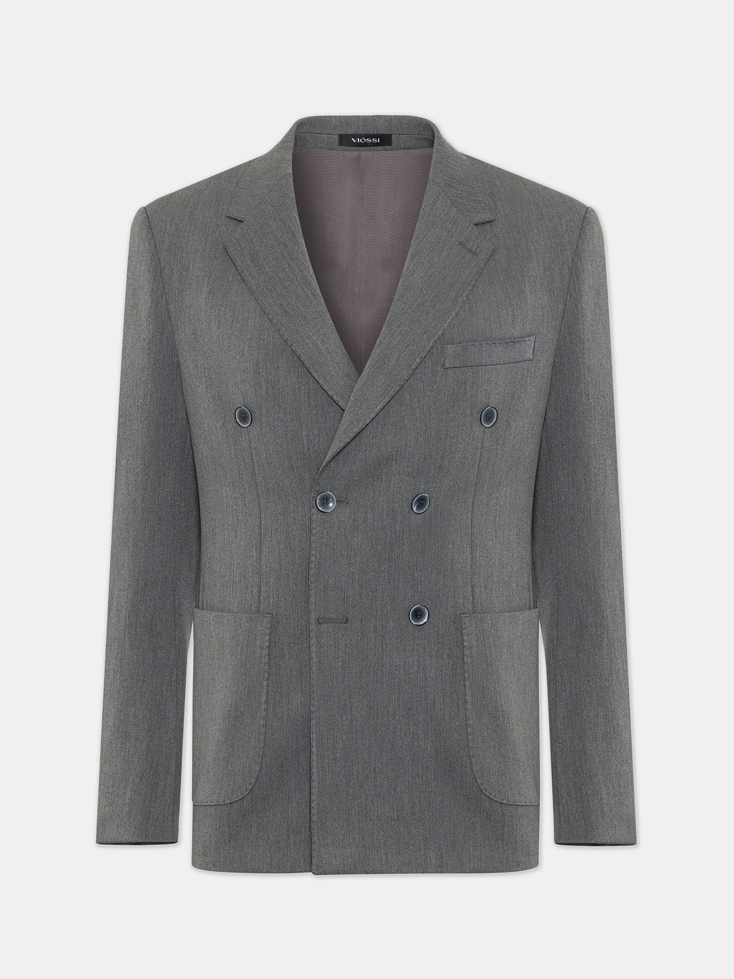 London Grey Double Breasted Blazer