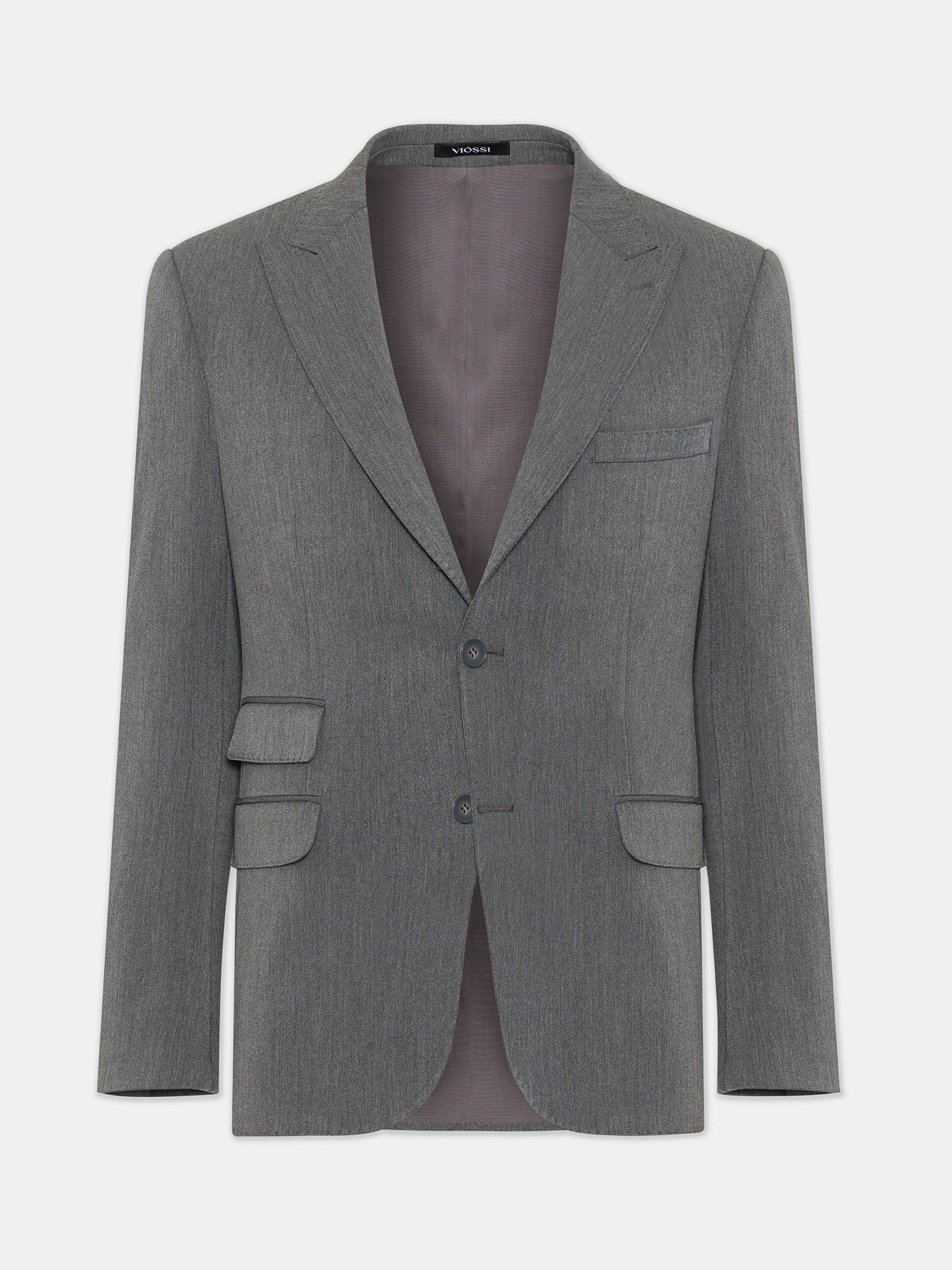 Donazi Grey Single Breasted Blazer