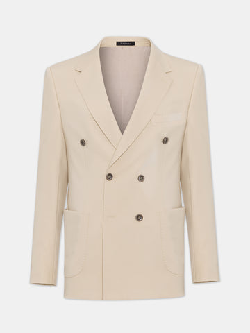 London Beige Double Breasted Blazer