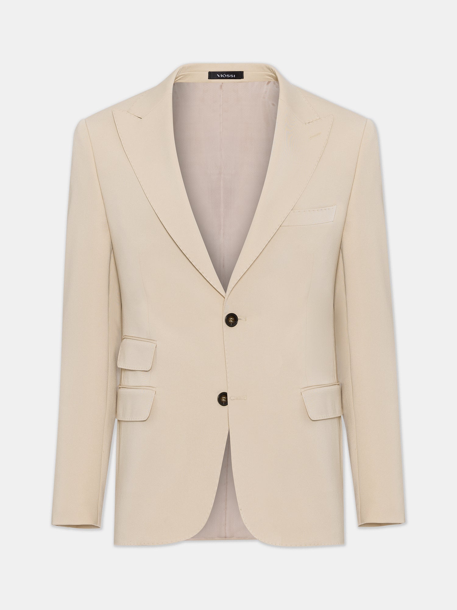 Donazi Beige Single Breasted Blazer