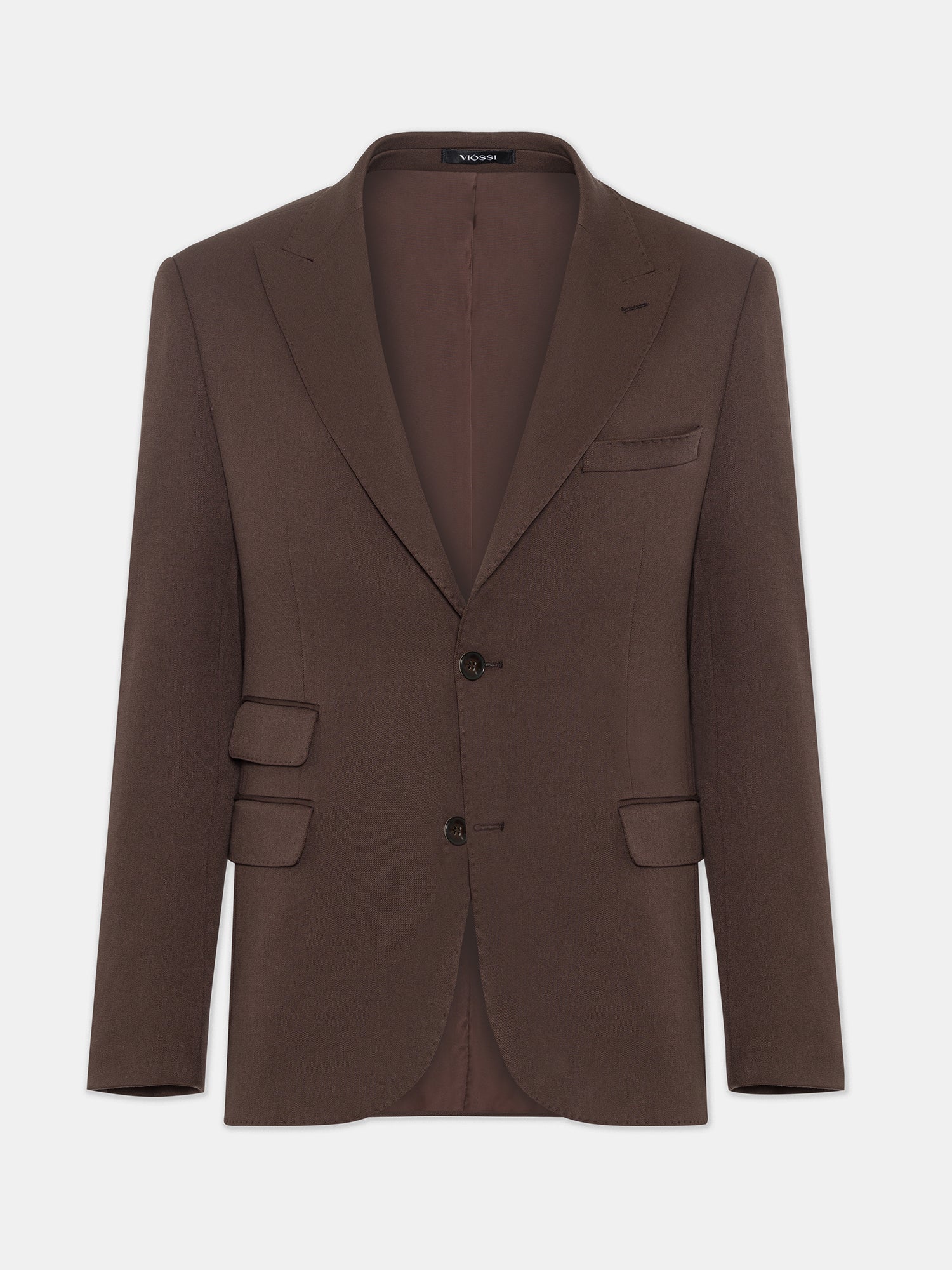 Donazi Brown Single Breasted Blazer