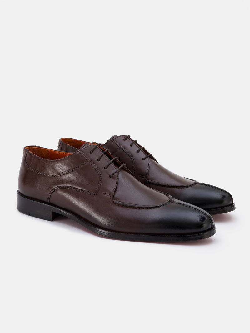 Brown Leather Split Toe Derby