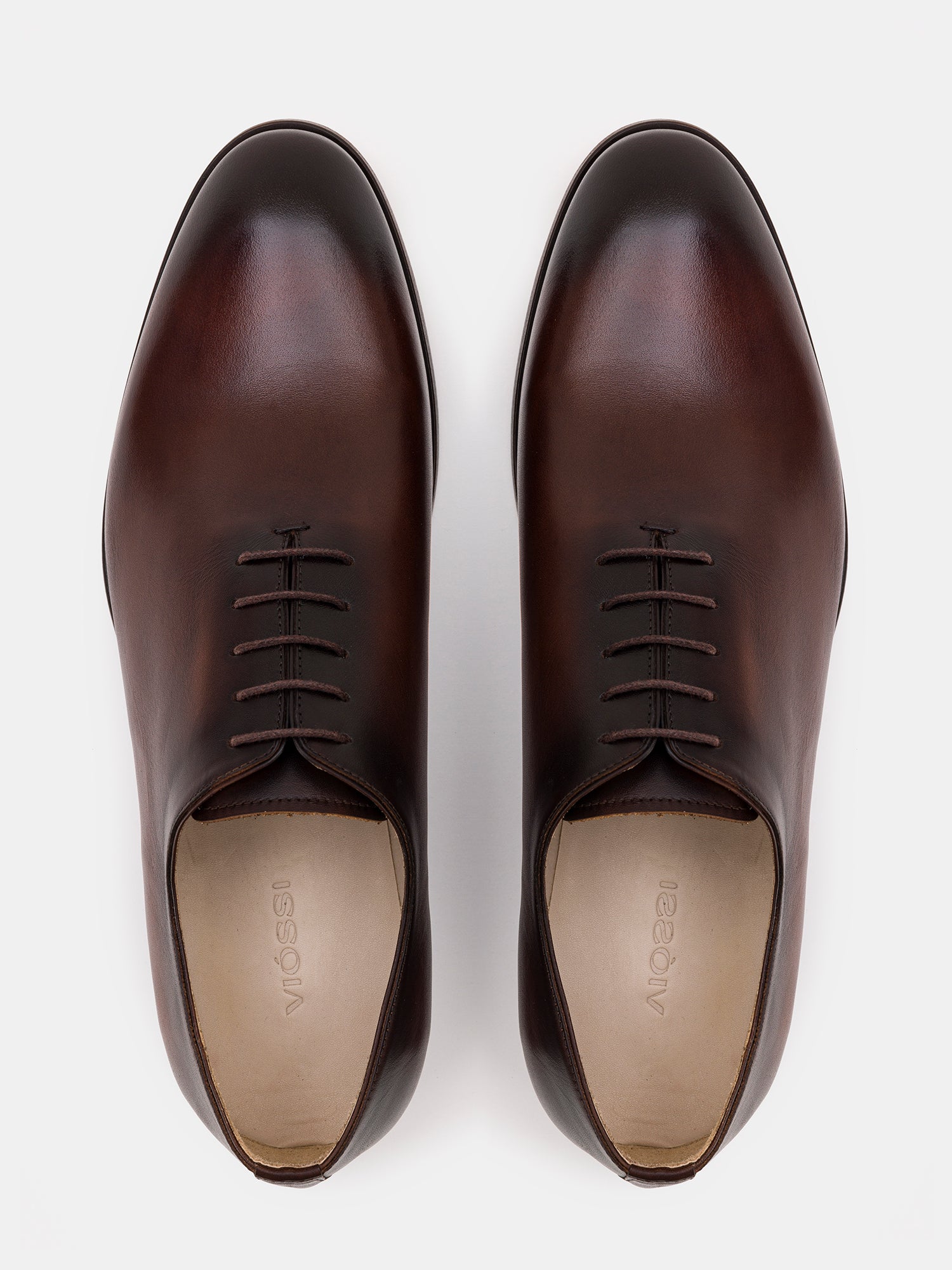 Brown Burnished Leather Oxford