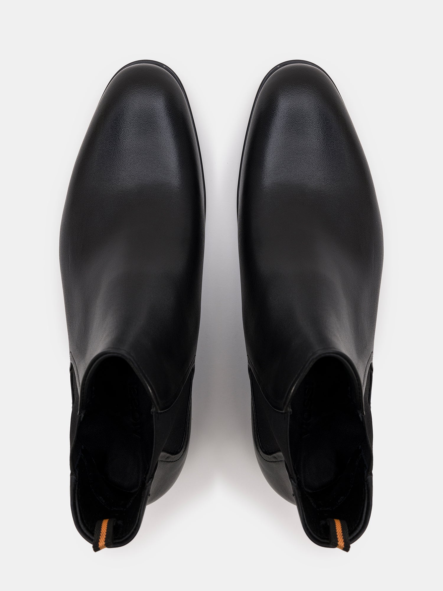 Black Leather Chelsea Boots