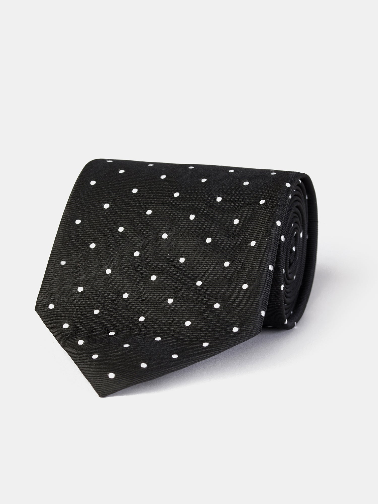 Black Polka-Dot Tie 9cm