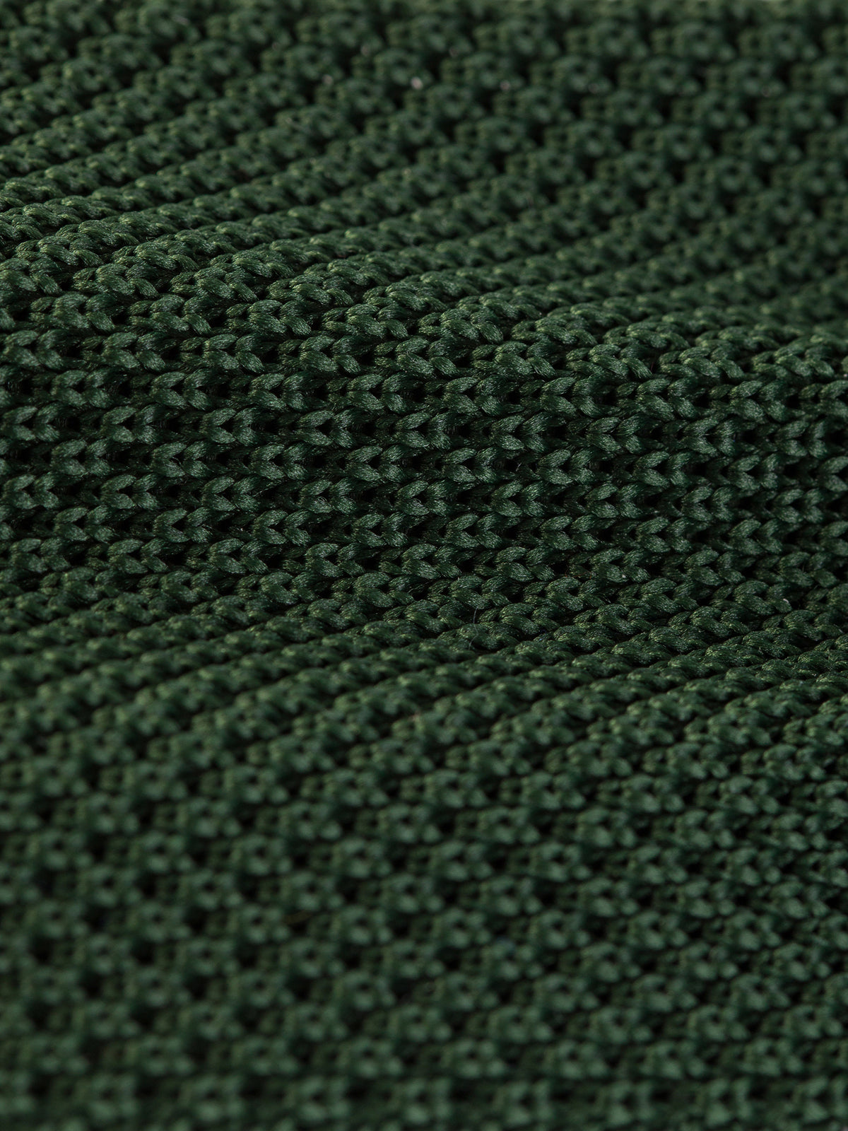 VIOSSI khaki knitted tie 6cm back view showing textured knit weave pattern ideal for green suit styling