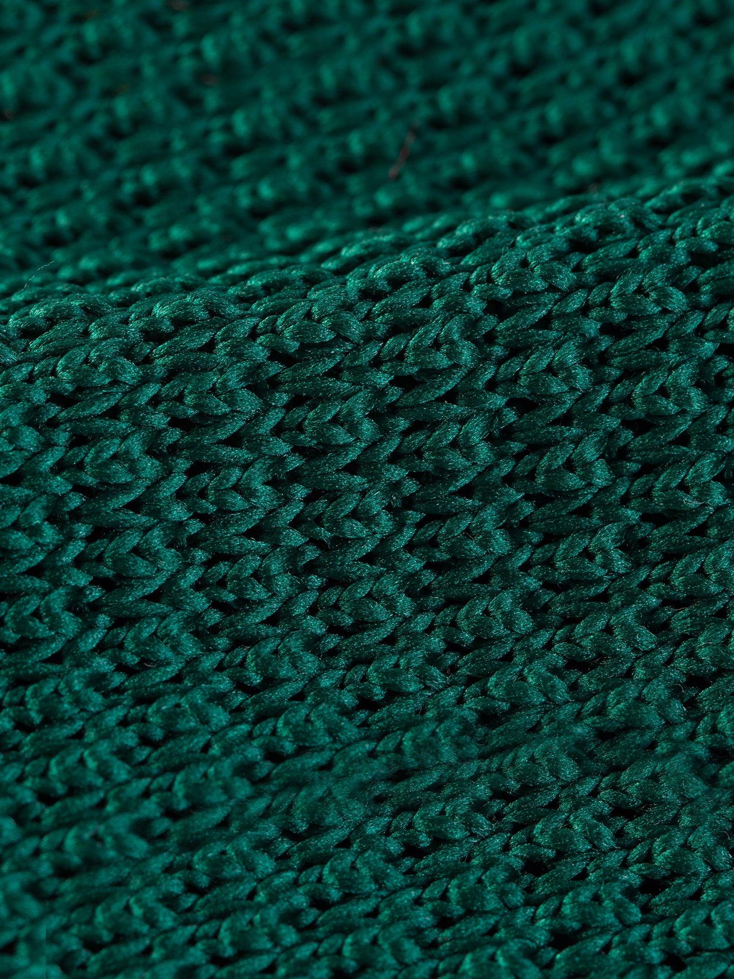 Green Knitted Tie 6cm