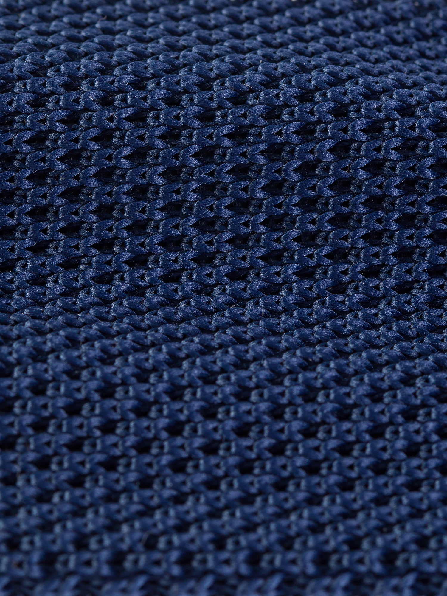 Navy Knitted Tie 6cm
