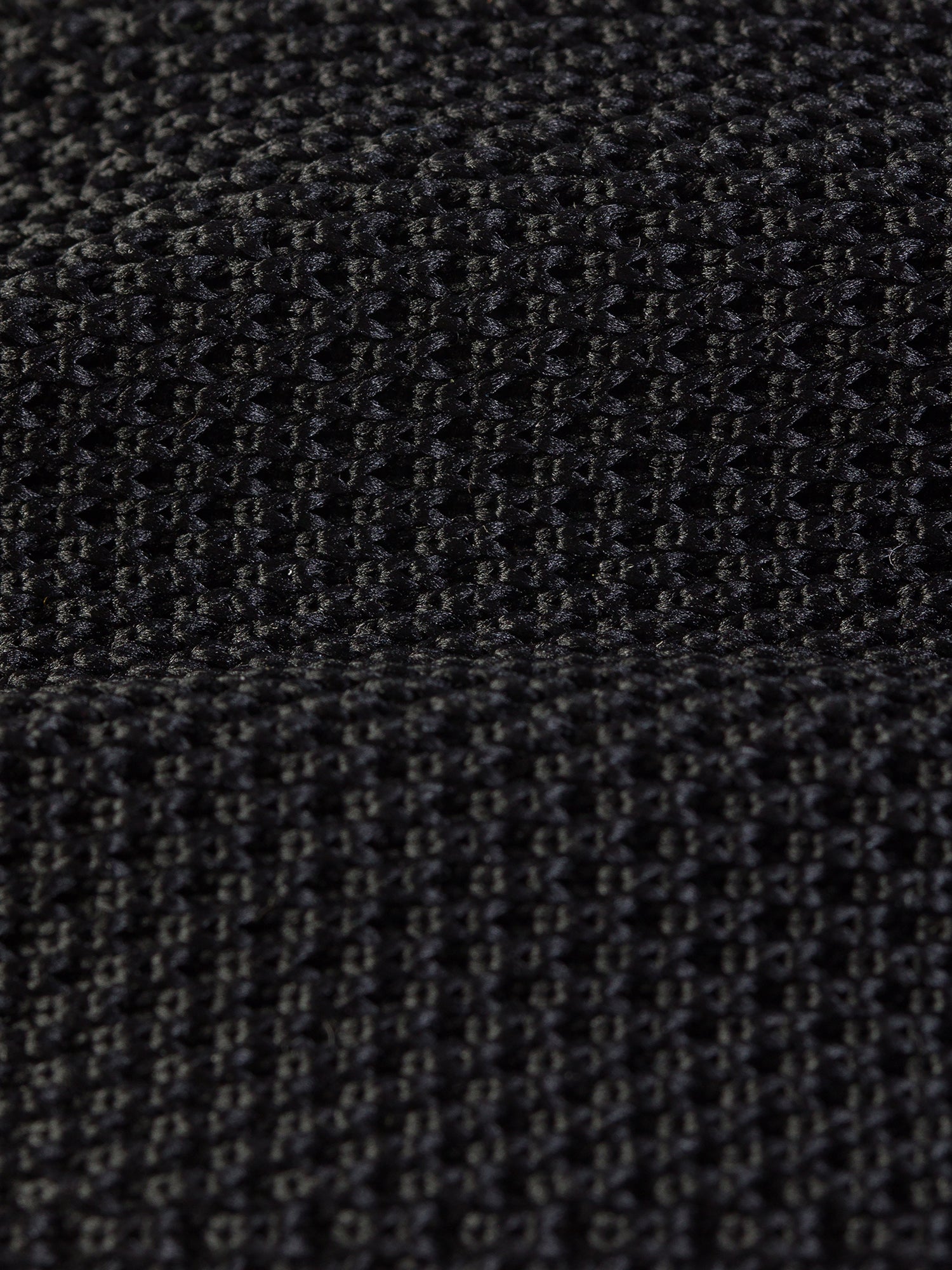 Black Knitted Tie 6cm
