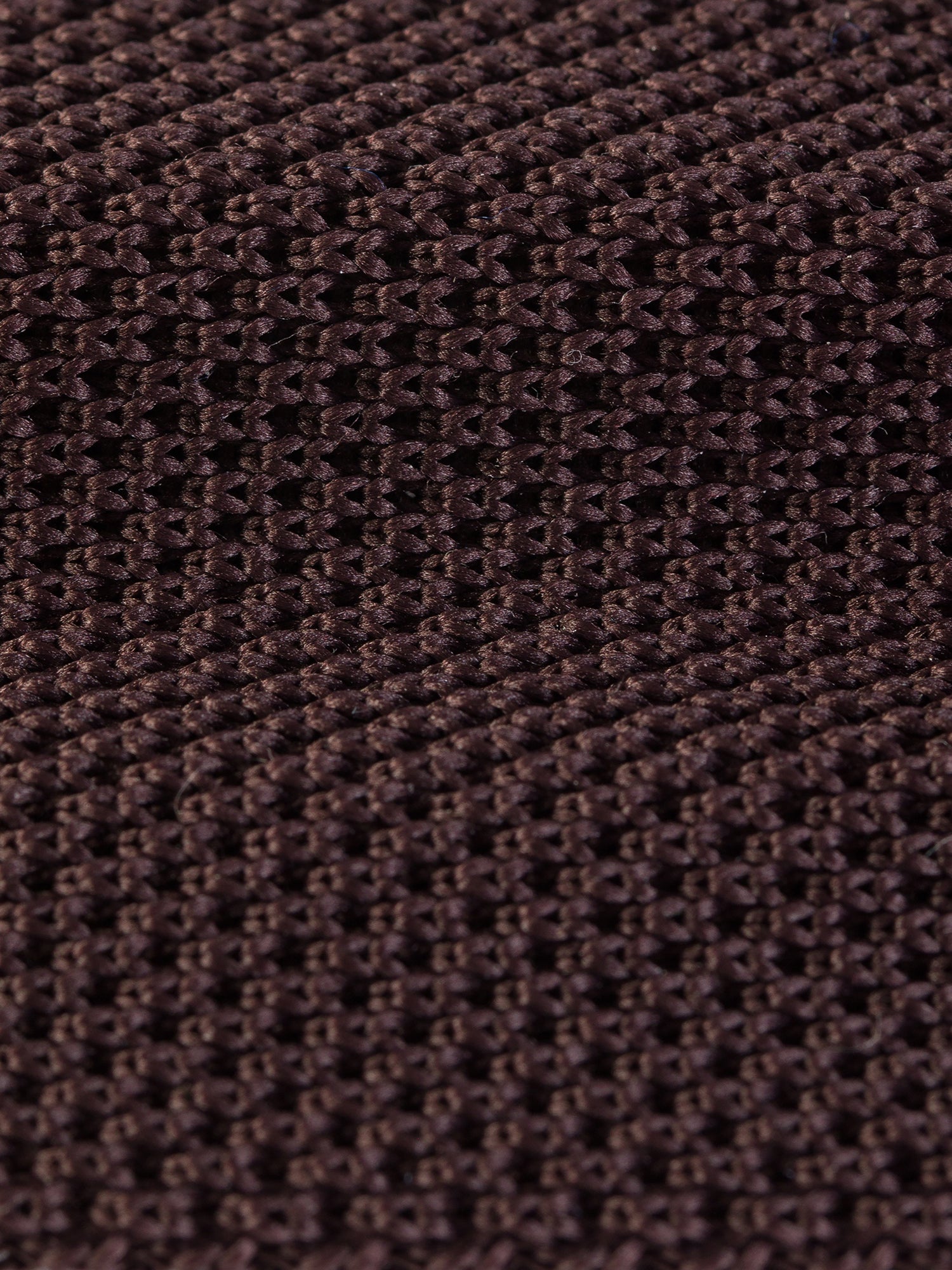 Brown Knitted Tie 6cm