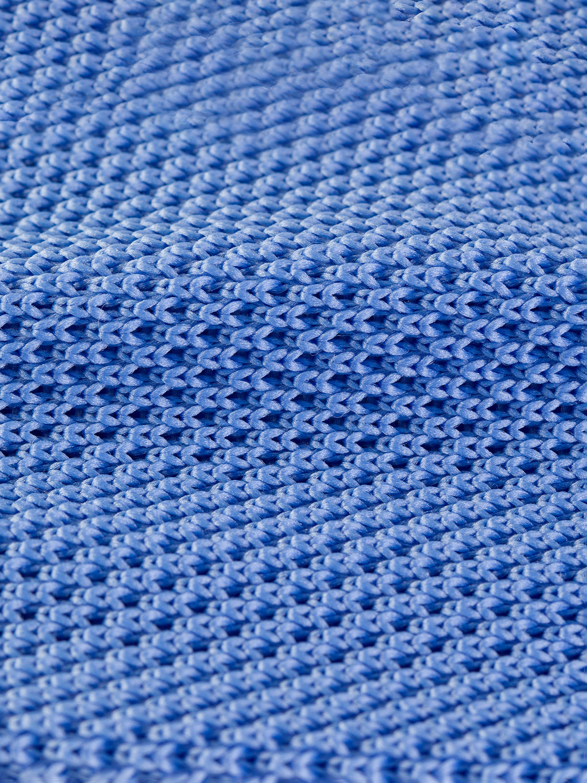 VIOSSI light blue wedding suit tie 6cm back view showing sky-blue knitted texture detail