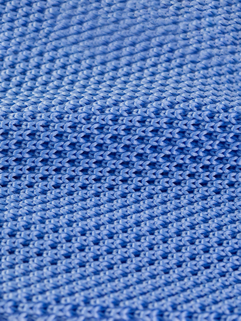 Sky-Blue Knitted Tie 6cm