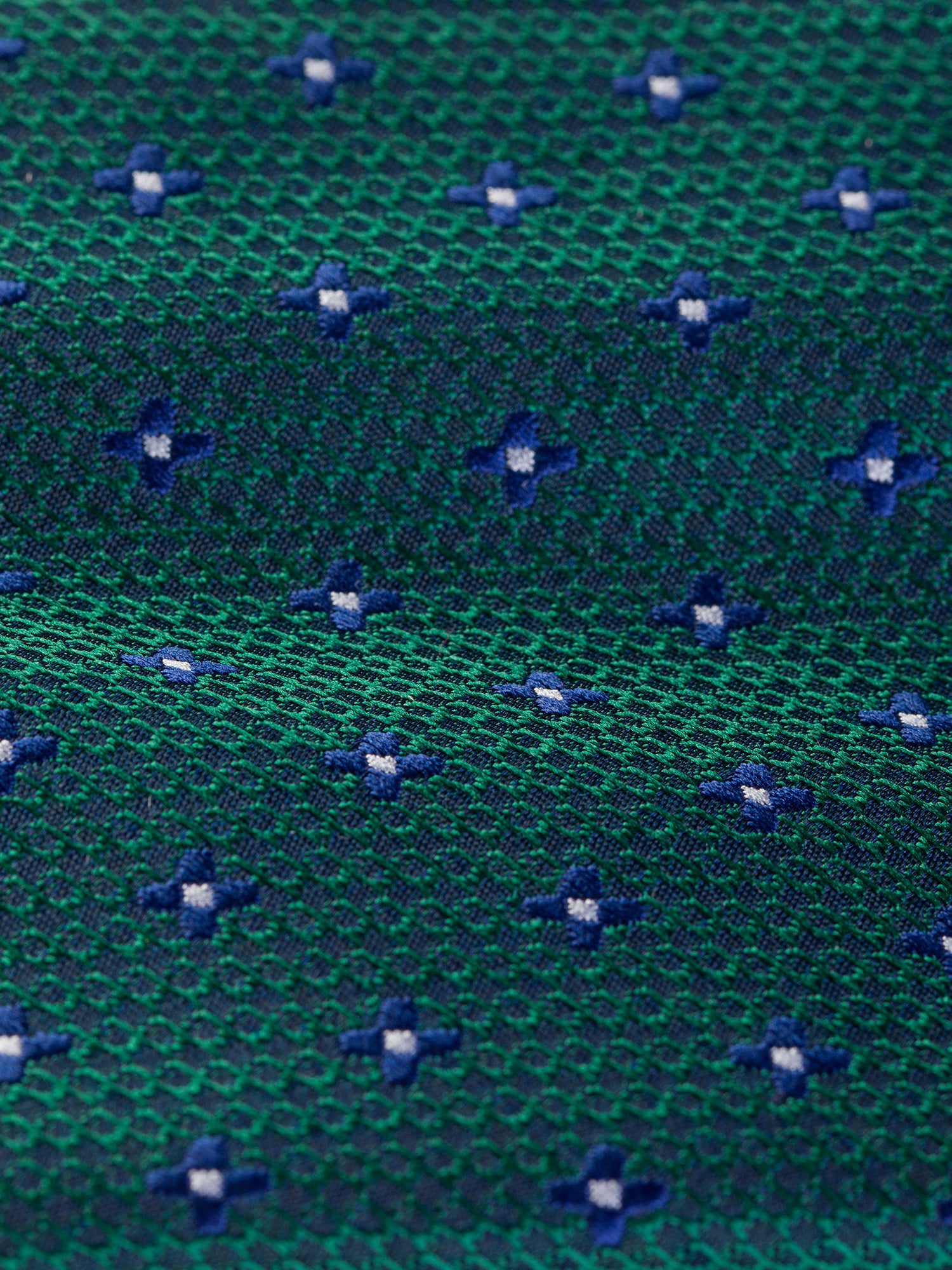 Green Printed Tie 9cm